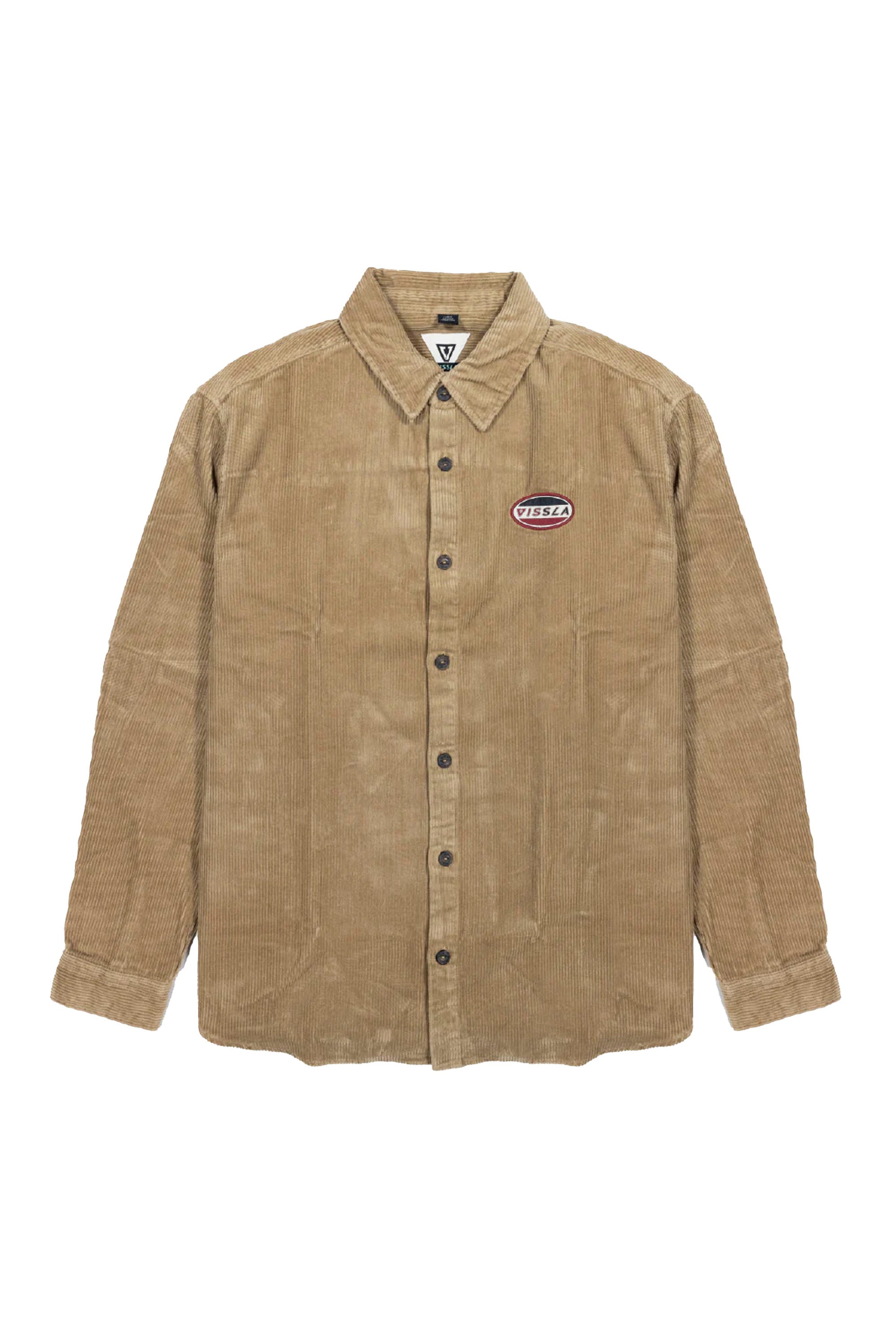 Vissla Happylifeshops Blinker Shirt Bronze organic cotton corduroy relaxed fit