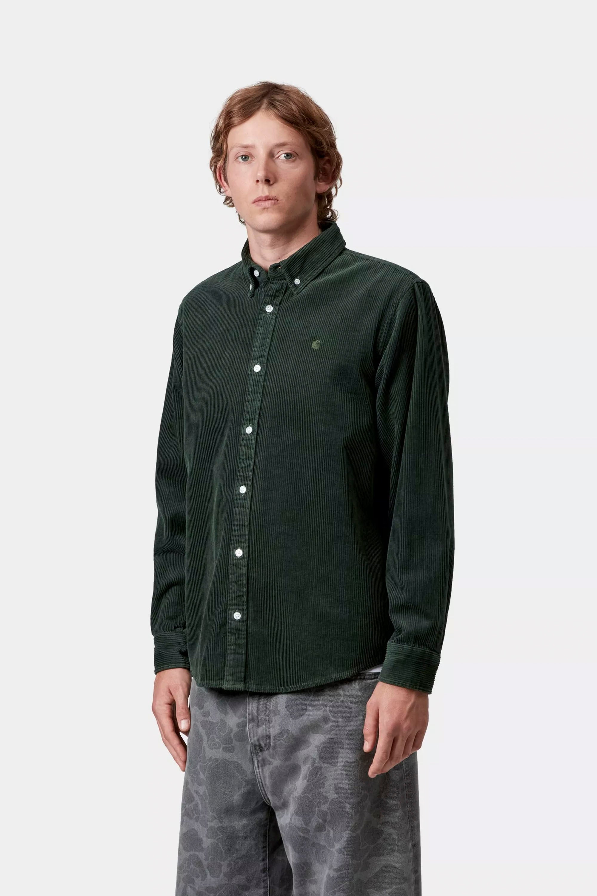 Happylifeshops Carhartt WIP L/S Madison Cord Shirt Sycamore Tree corduroy relaxed fit