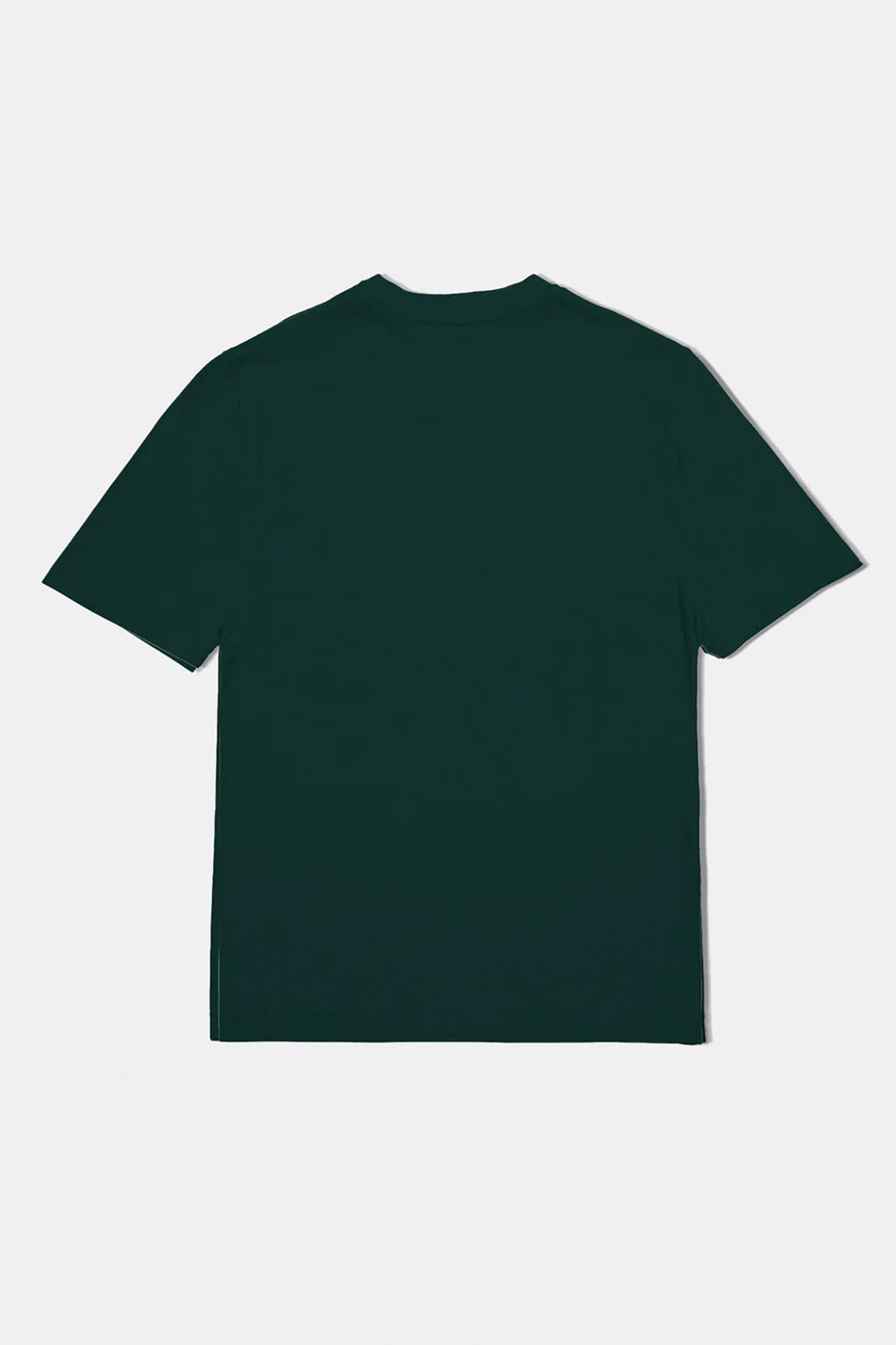Pukas-Surf-Shop-Man-Shirt-Edmmond-Duck-Patch-Crew-Plain-Dark-Green-2