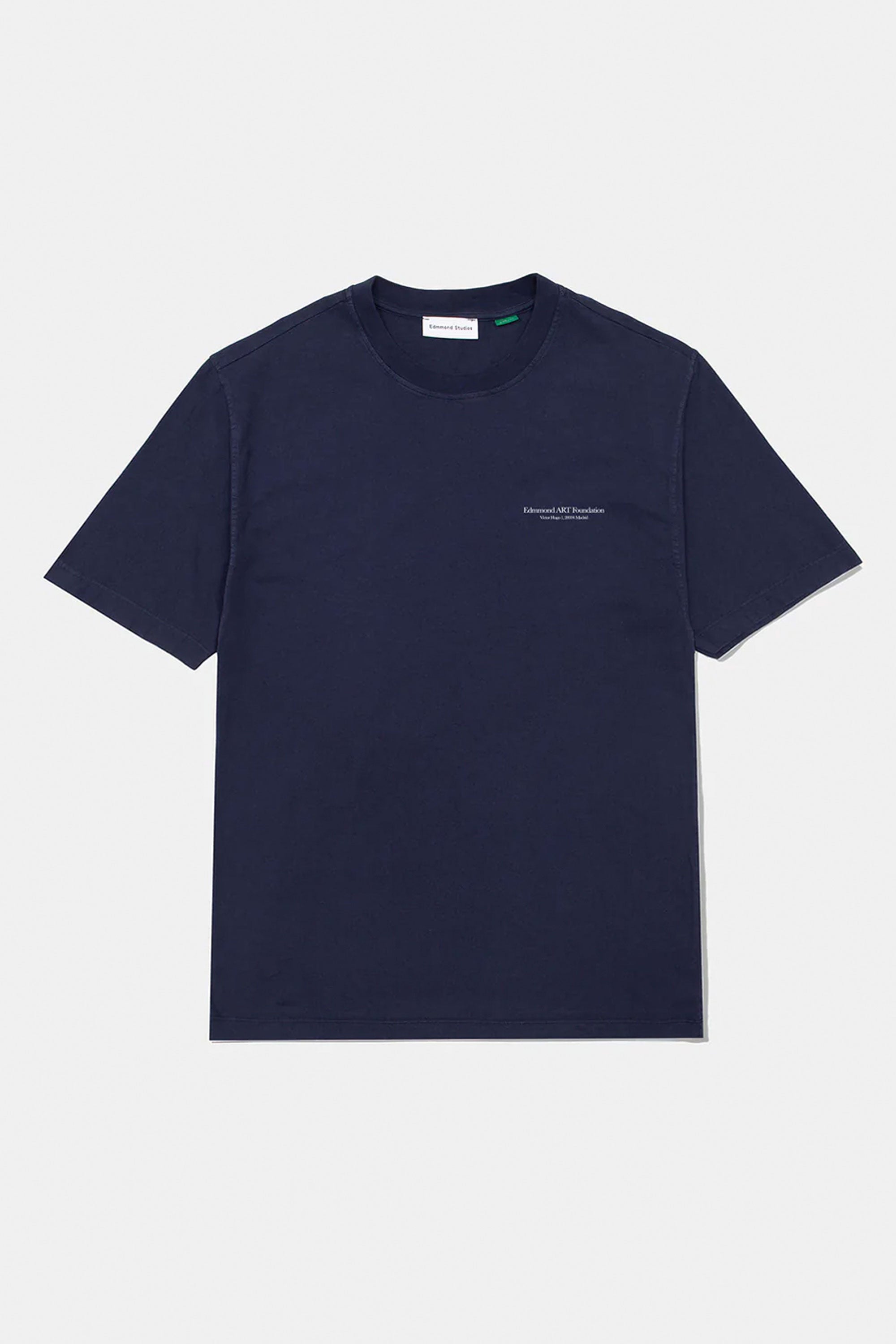 Pukas-Surf-Shop-Man-Shirt-Edmmond-Savile-Row-T-Shirt-Plain-Navy-1