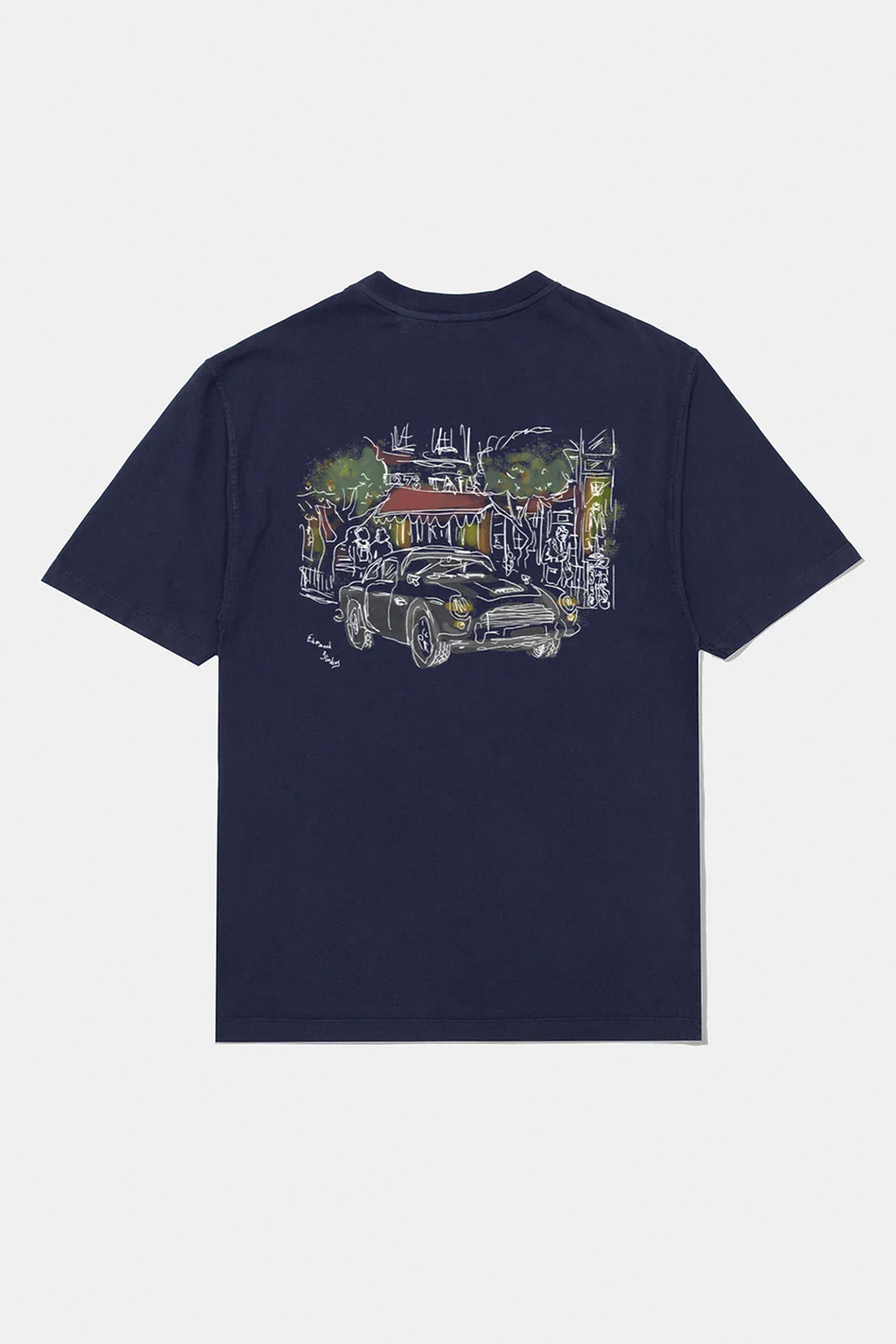 Pukas-Surf-Shop-Man-Shirt-Edmmond-Savile-Row-T-Shirt-Plain-Navy-2