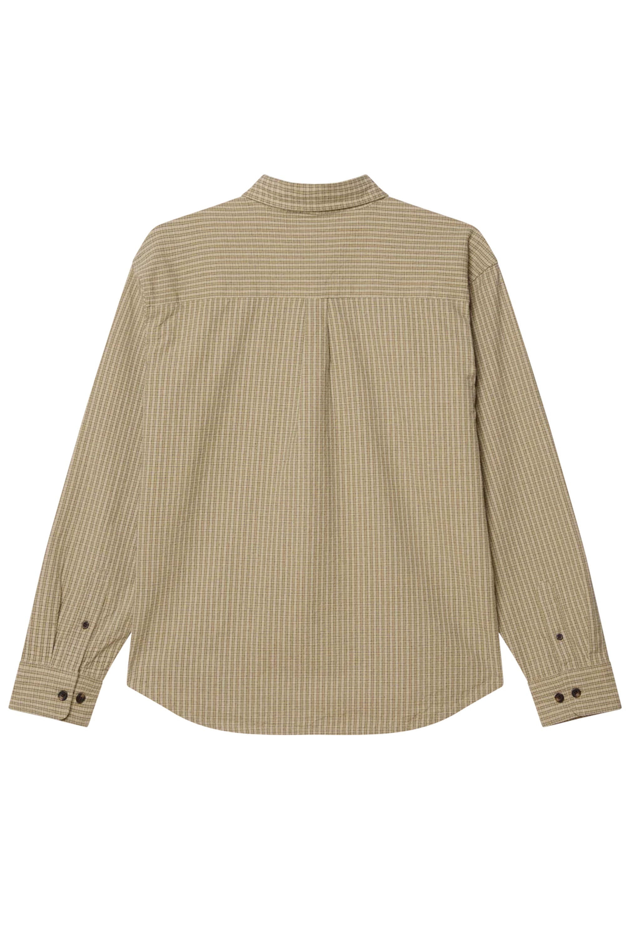 Happylifeshops Man Shirt Obey Jimmy Woven Laurel Oak Multi