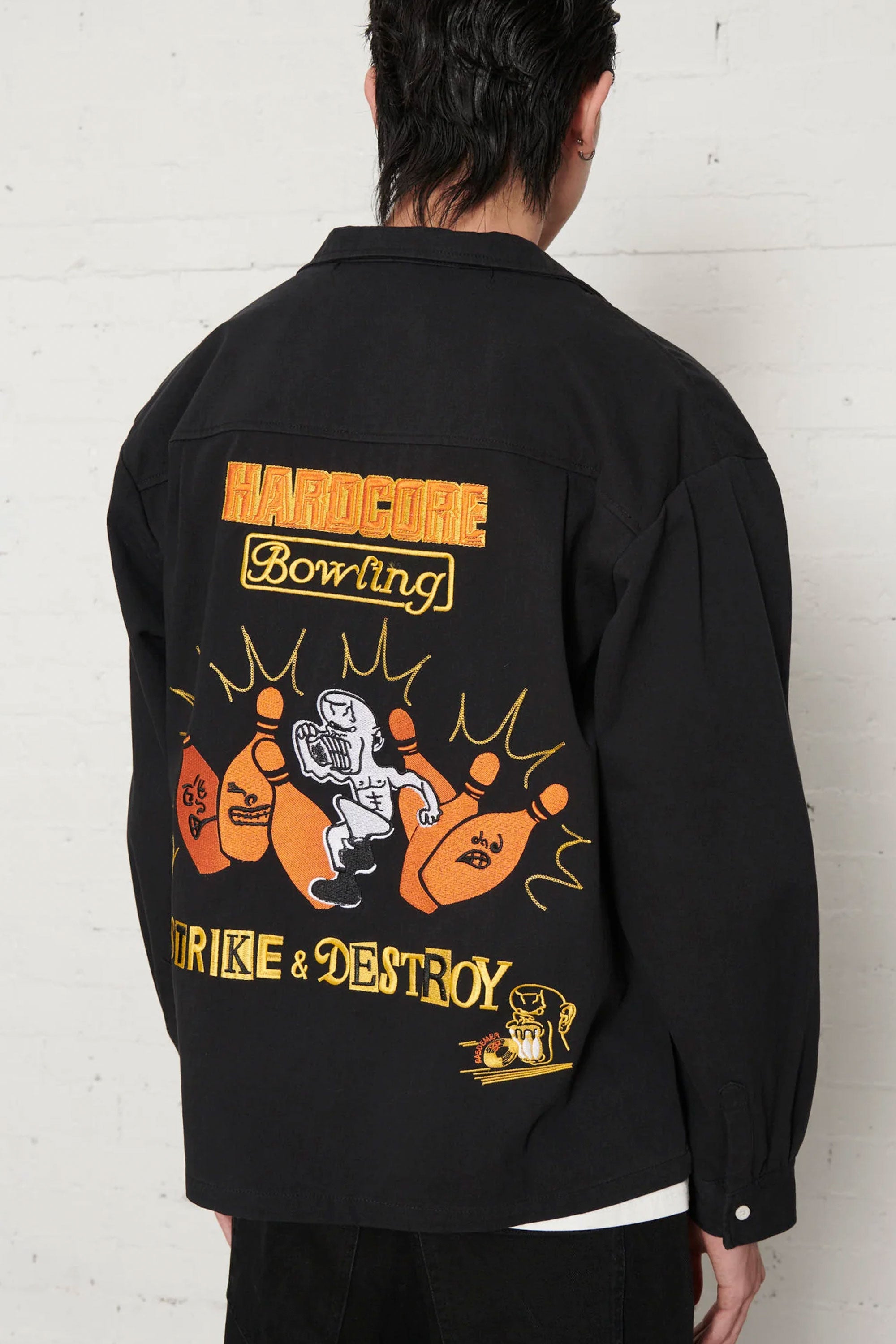 Happylifeshops Man Shirt Pas De Mer Bowling Black