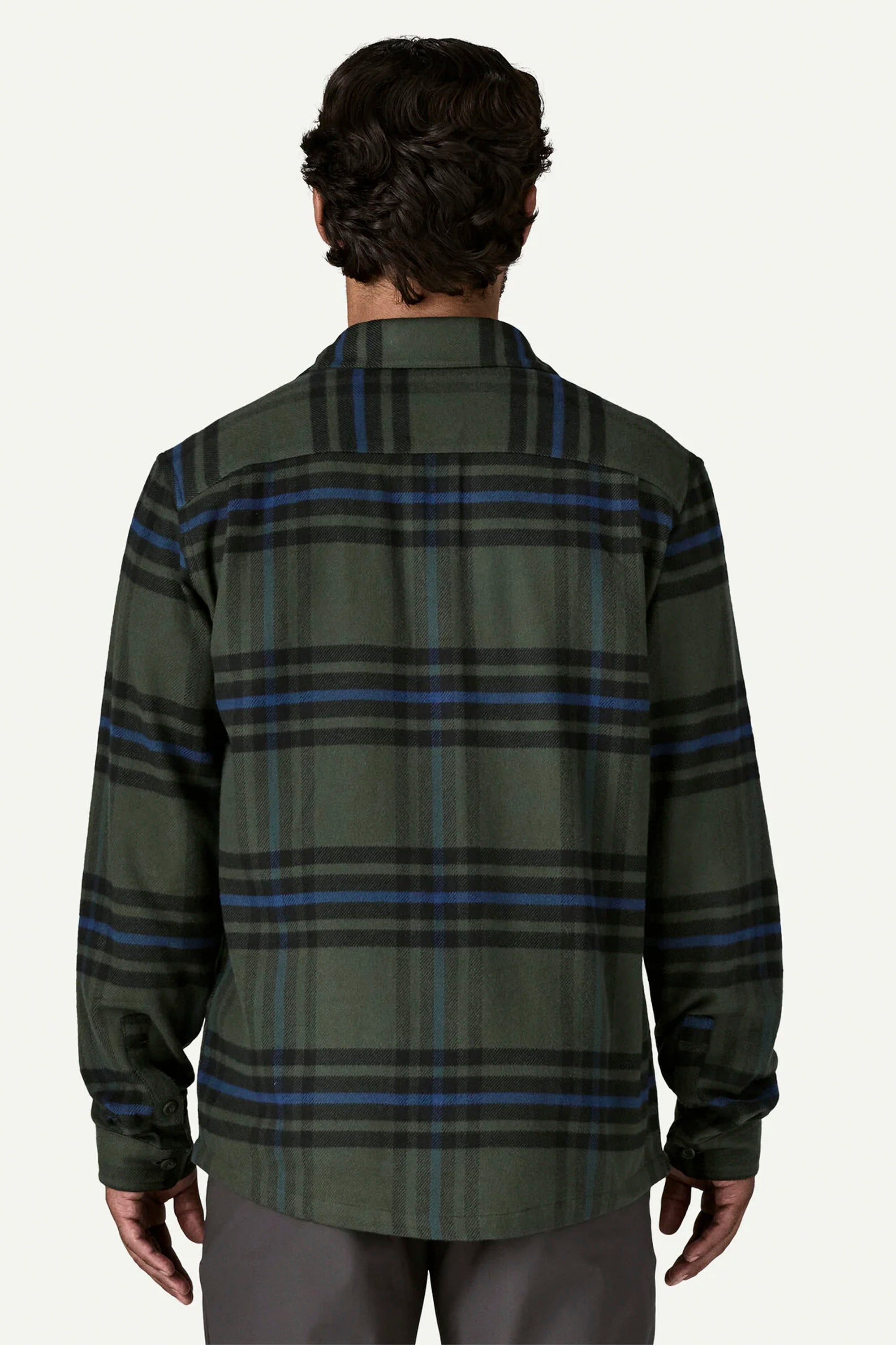 Happylifeshops Patagonia cotton flannel shirt in Old Growth Green
