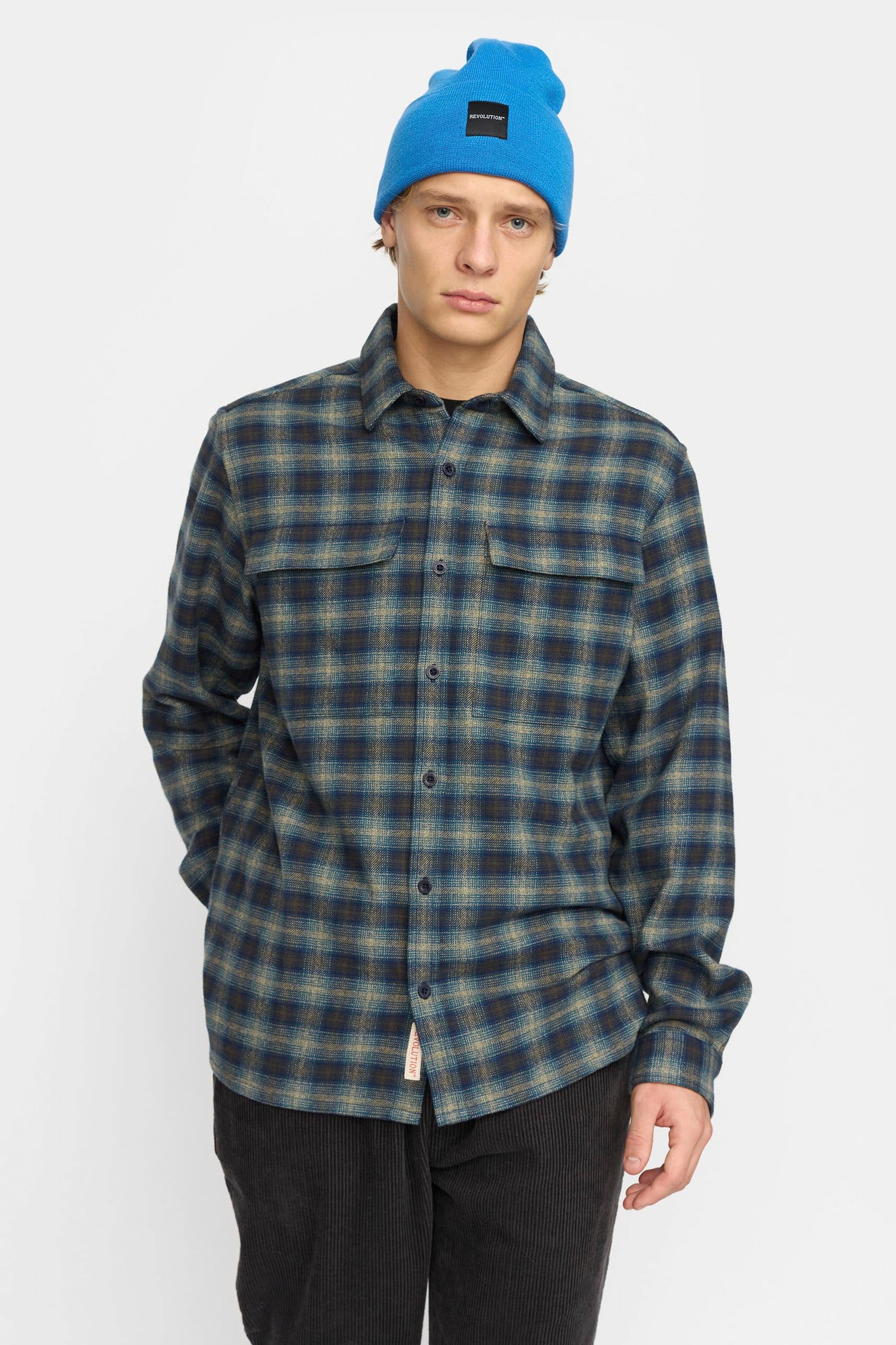 Revolution Happylifeshops Utility Shirt
blue relaxed fit casual style