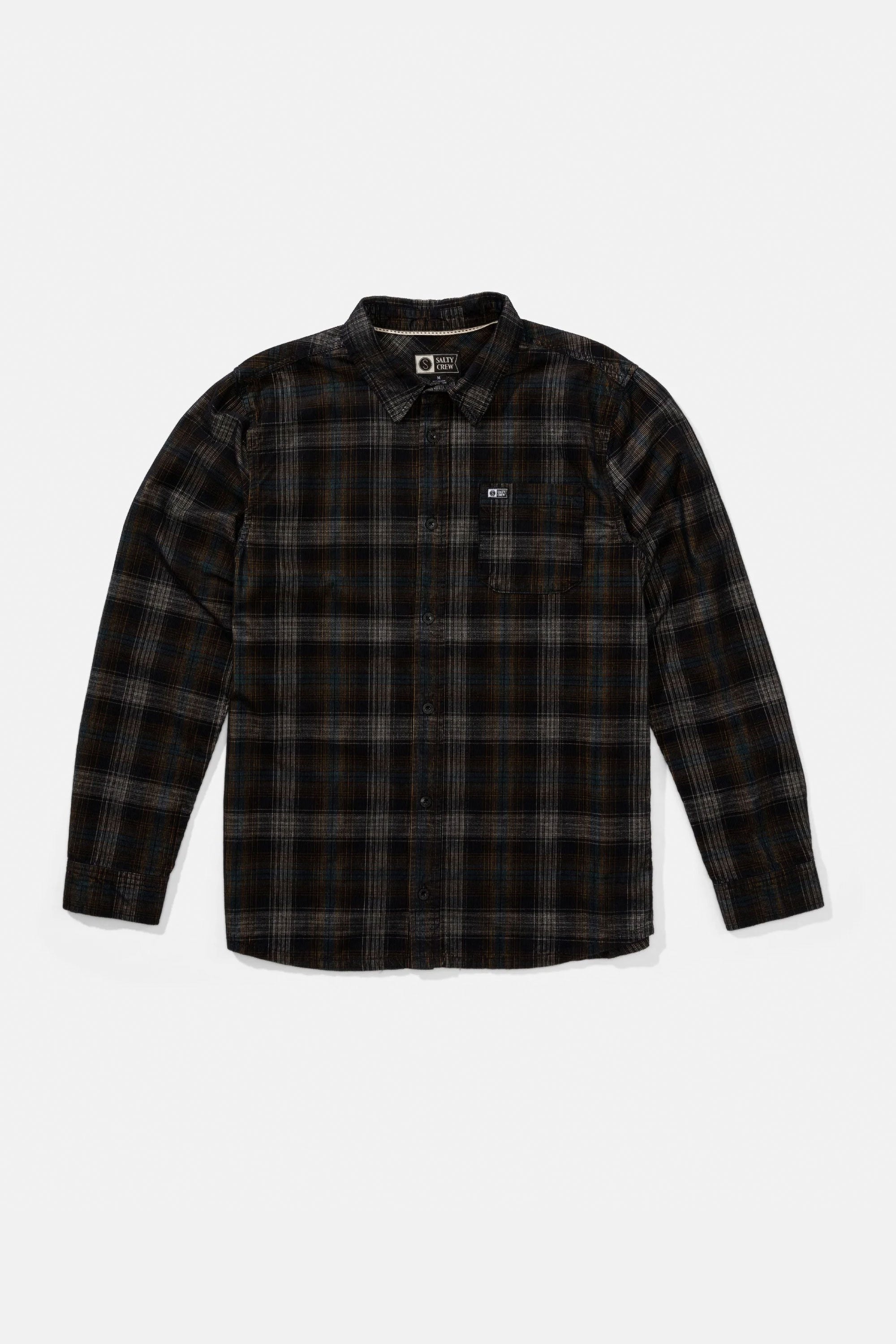 Happylifeshops Salty Crew men’s cord shirt in black