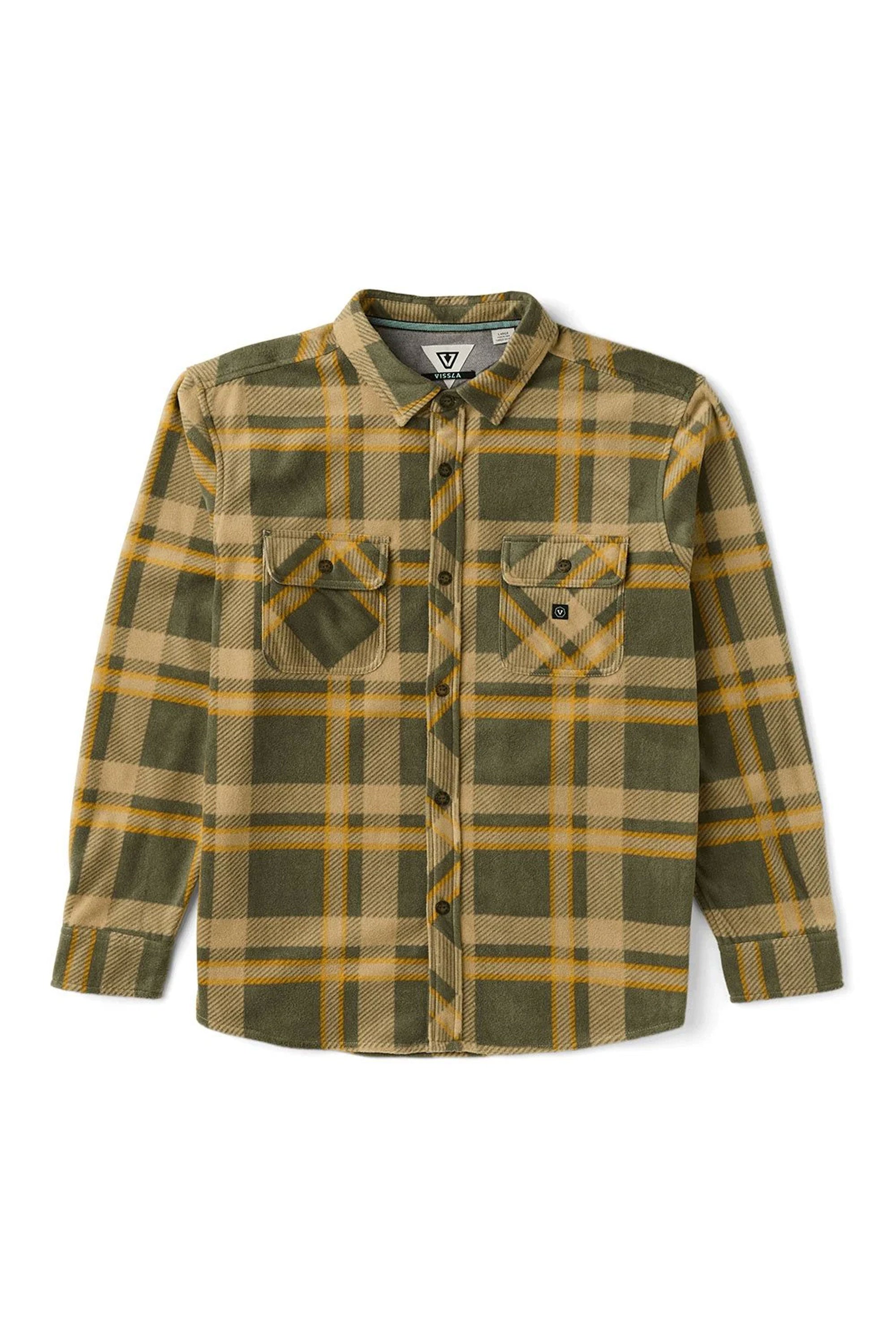 Vissla Happylifeshops Eco-ZY Polar Flannel Surplus recycled heavy-fleece shirt