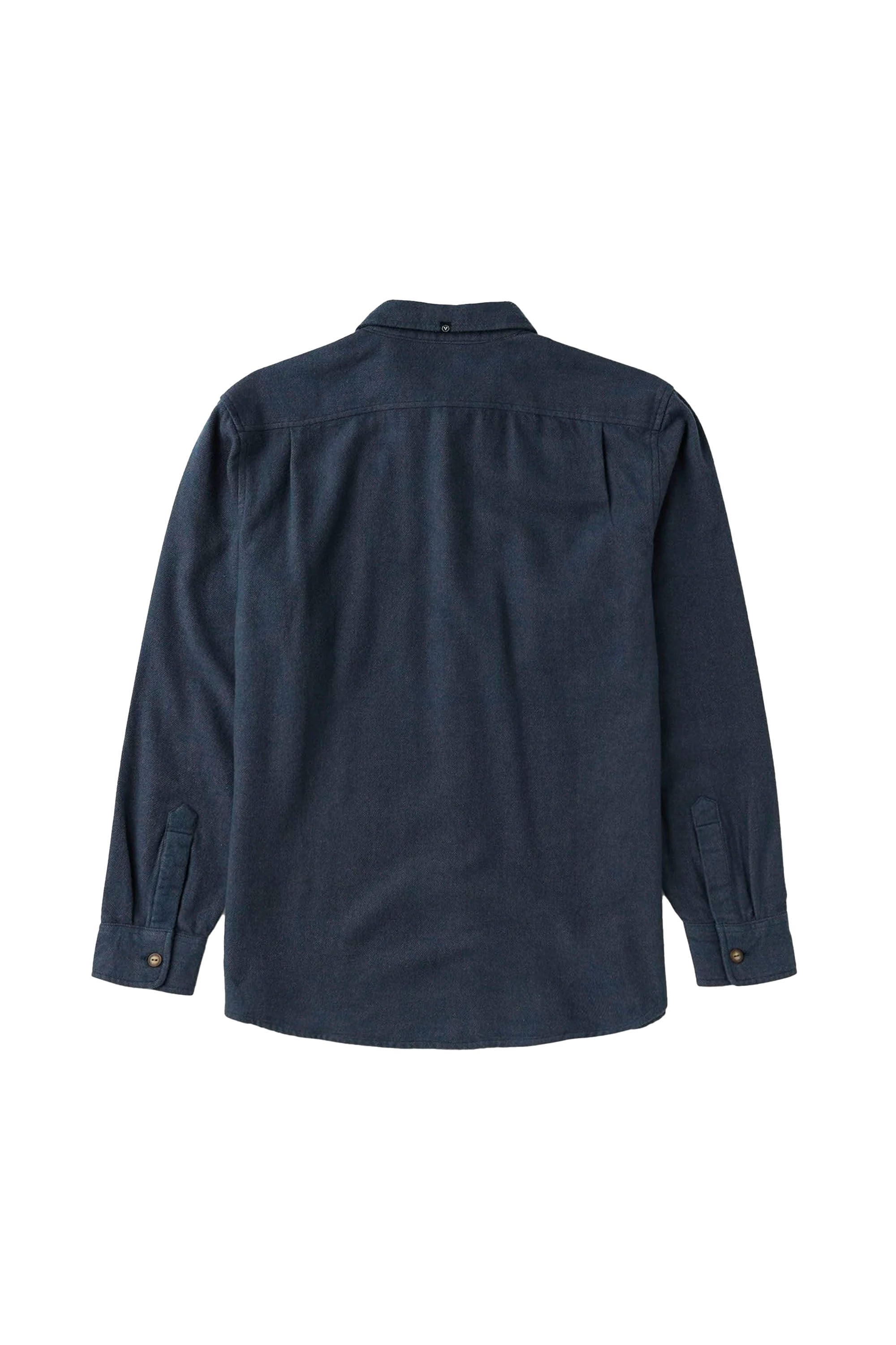 Vissla Happylifeshops Shaper Eco LS Flannel Midnight relaxed men’s shirt chest pockets