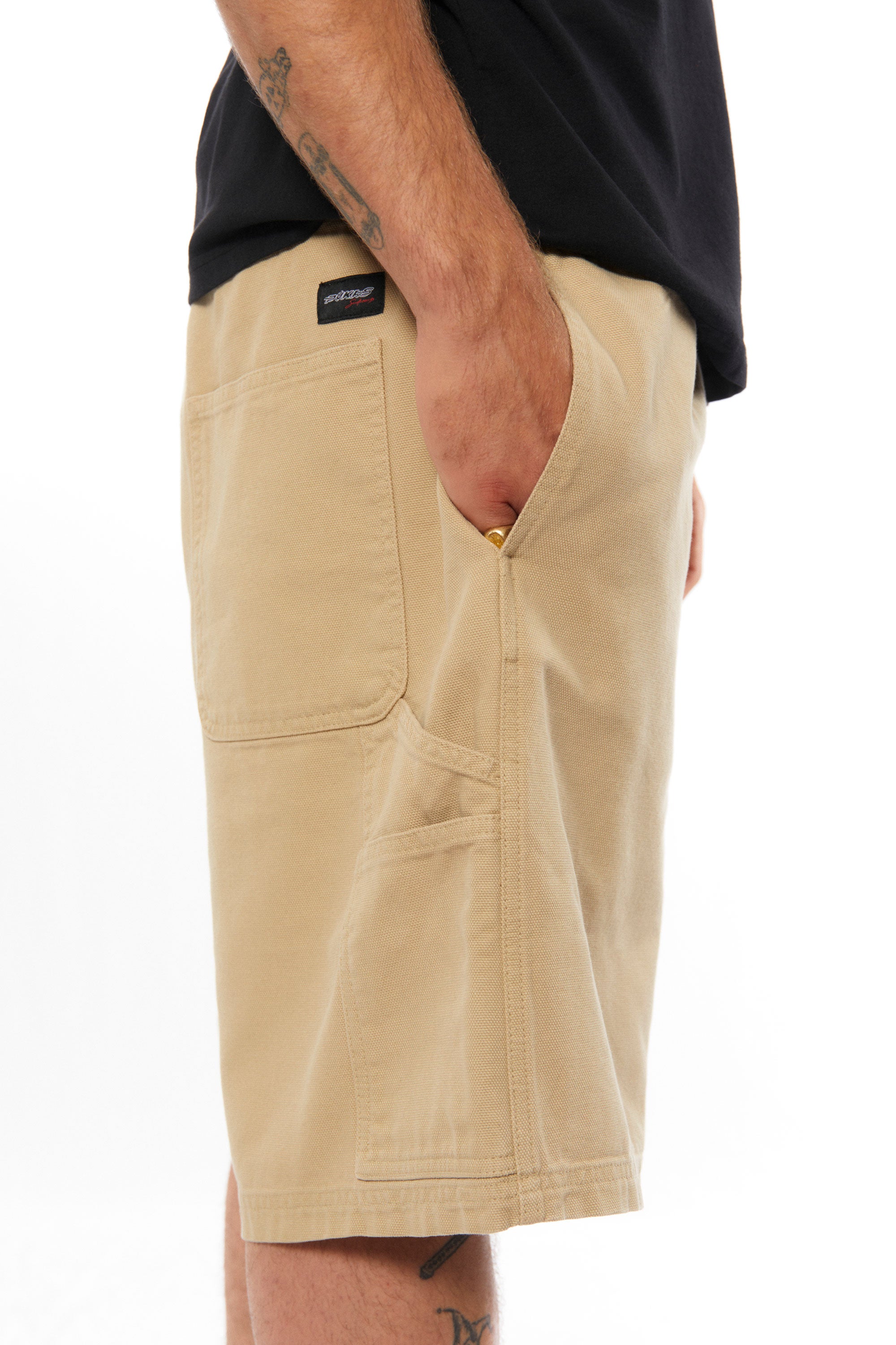 Happylifeshops Man Short Pukas Clothing Canvas Walkshort Safari