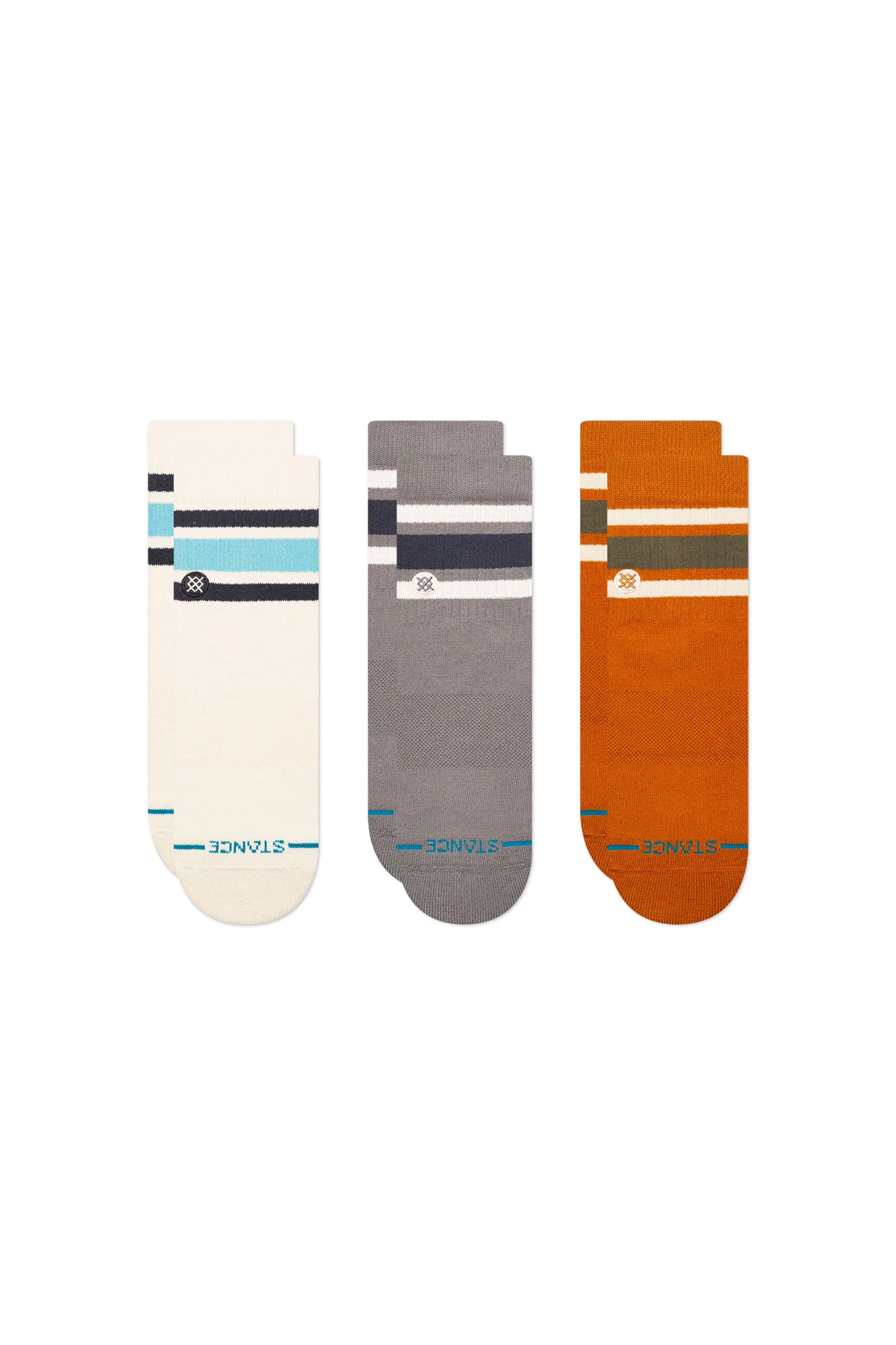 Happylifeshops Stance Boyd Quarter Sock 3-Pack in Ivory