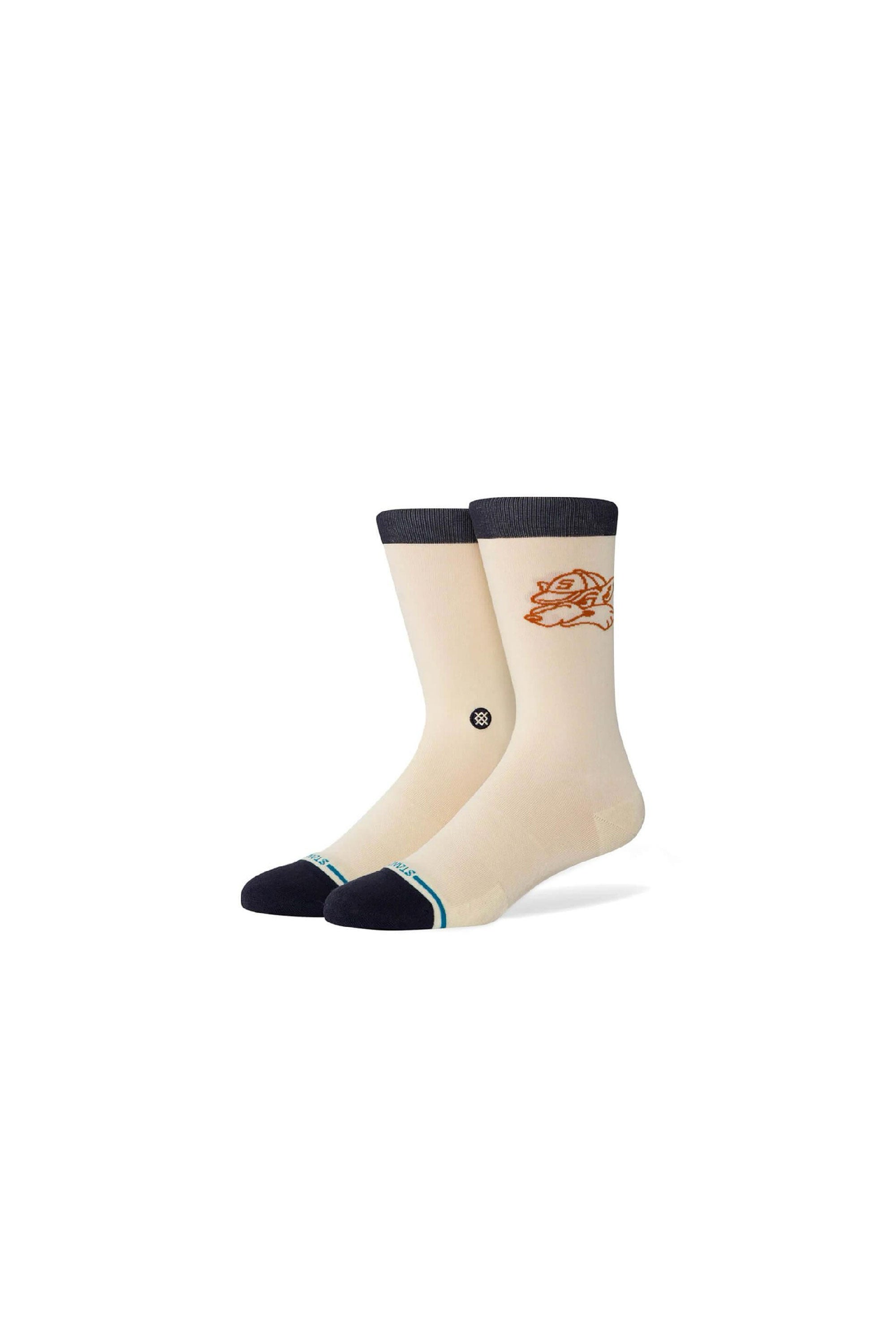 Happylifeshops Stance Coyote Varsity Crew Socks in Canvas