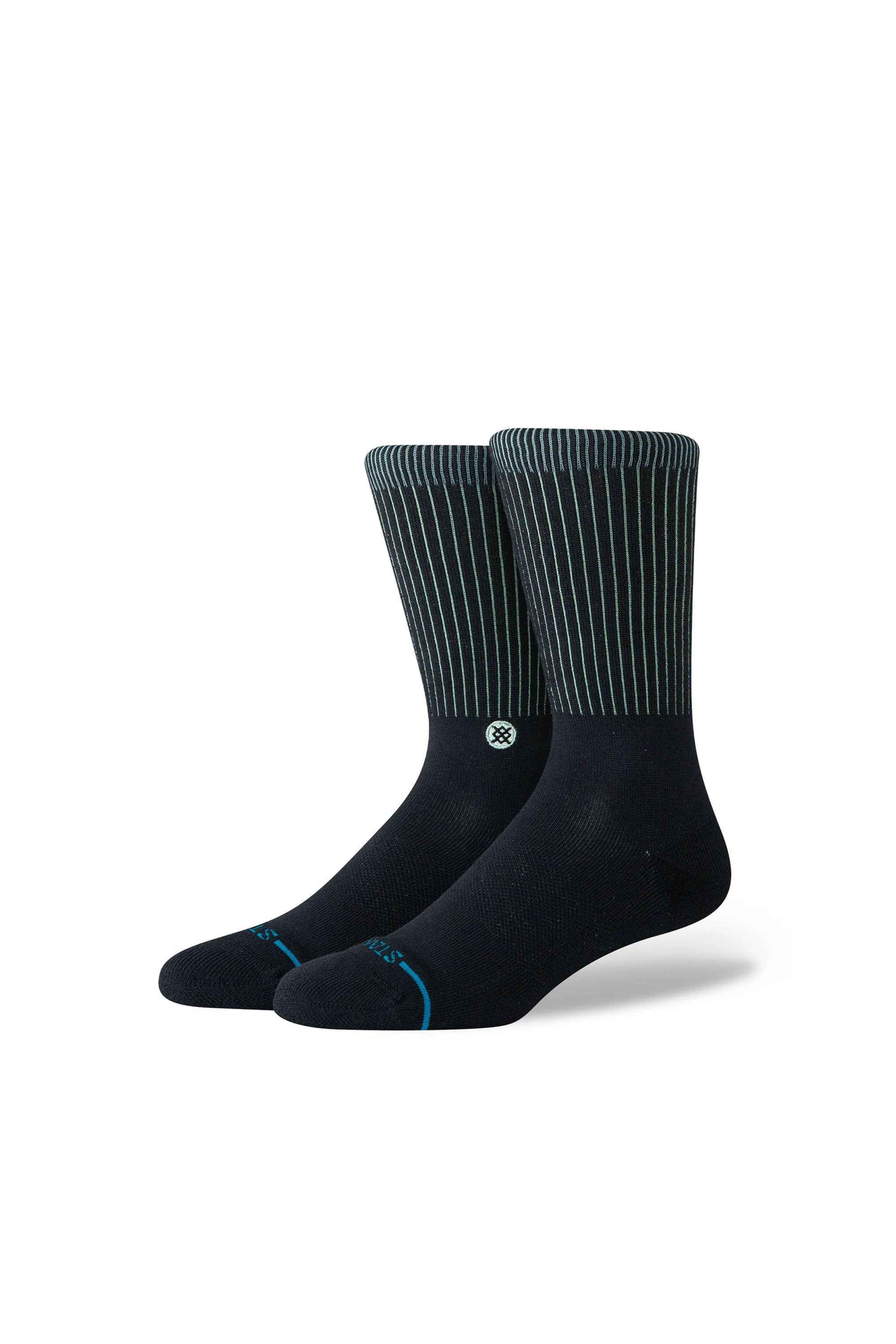 Happylifeshops Stance Icon Pop Crew Socks in Black/Teal