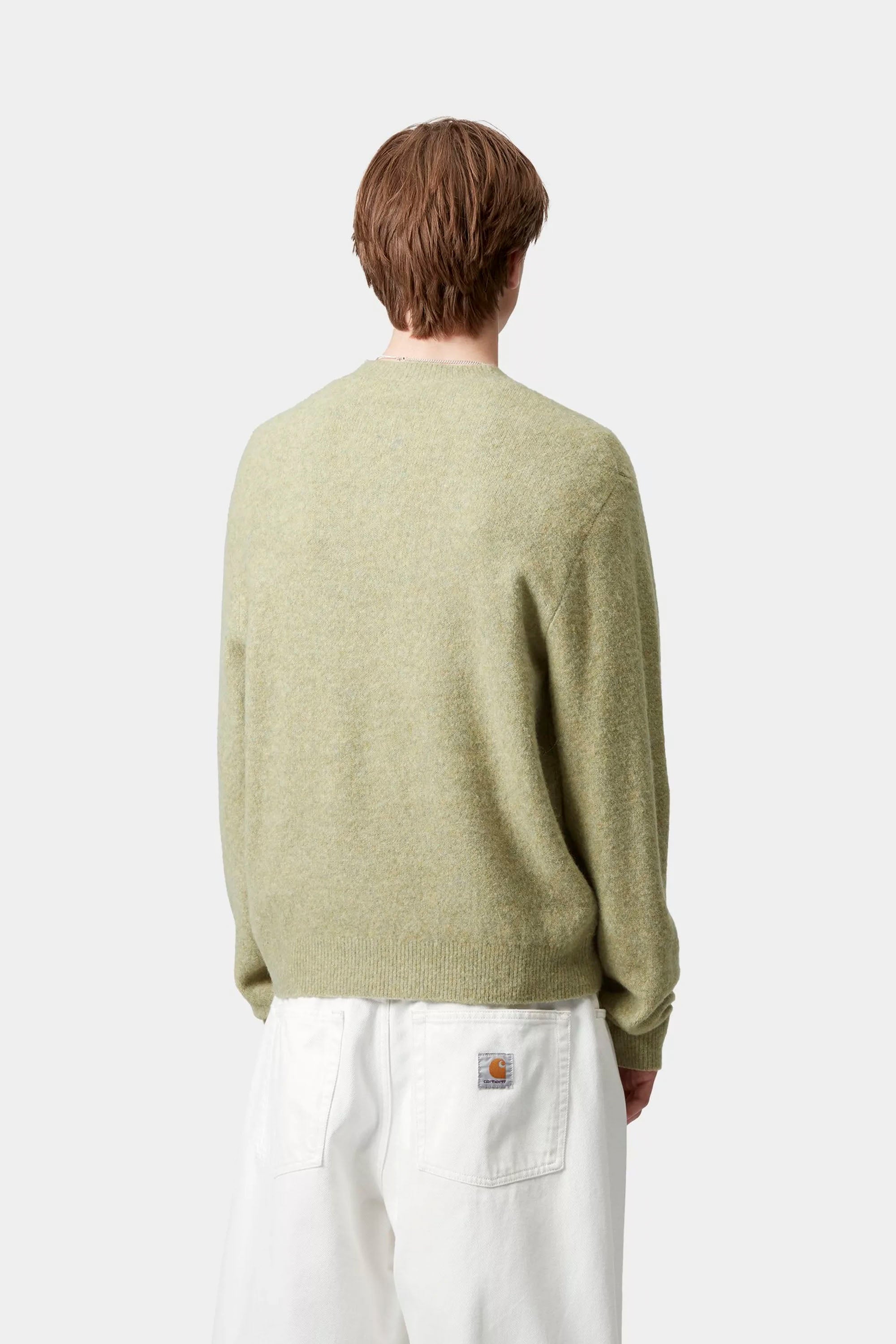 Happylifeshops Carhartt WIP tangled brass knit sweater relaxed fit textured knit
