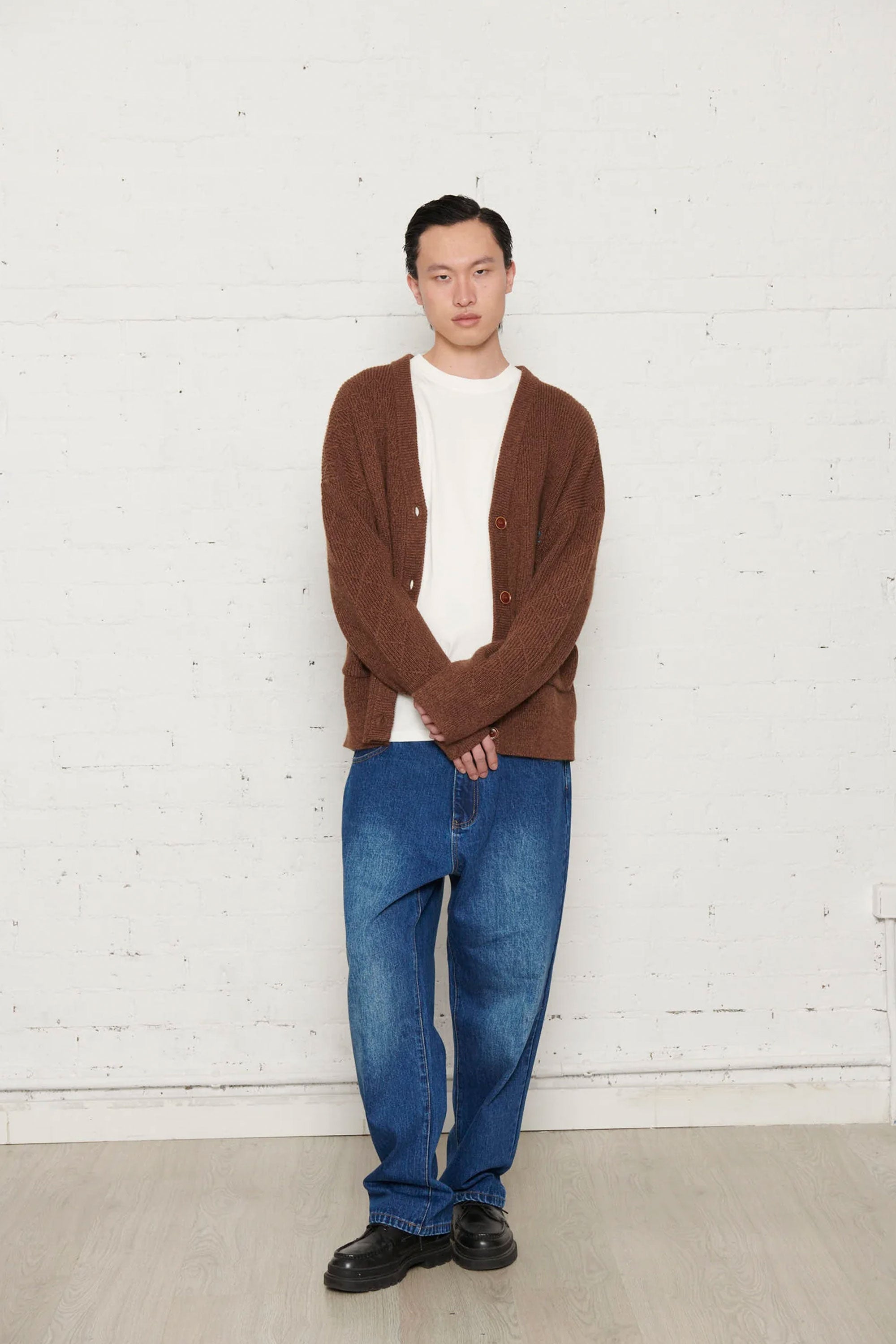 Happylifeshops Man Sweat Pas De Mer Rodeo Cardigan Brown