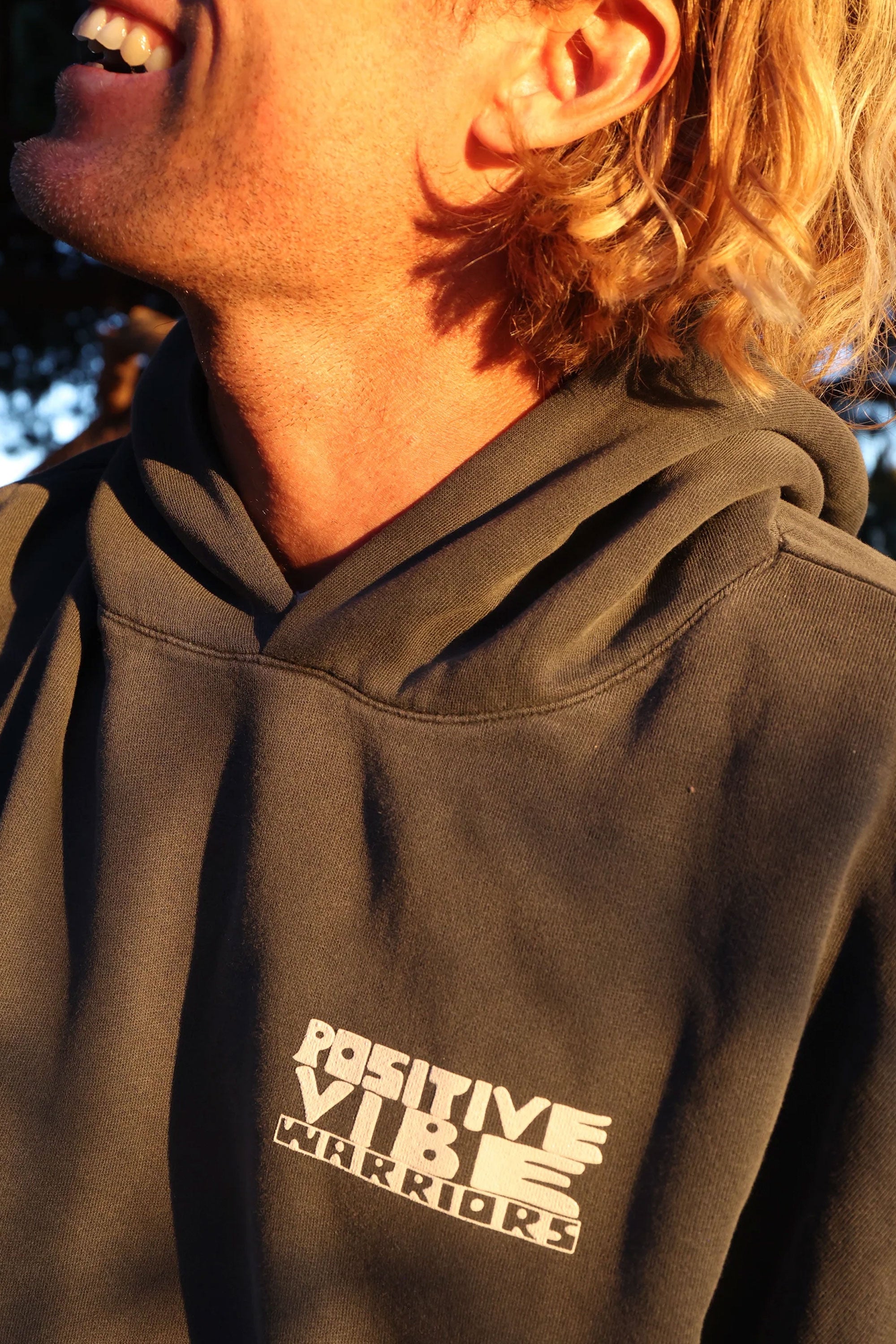 Happylifeshops Man Sweat Positive Vibe Warriors Pvw Flagship Faded Black