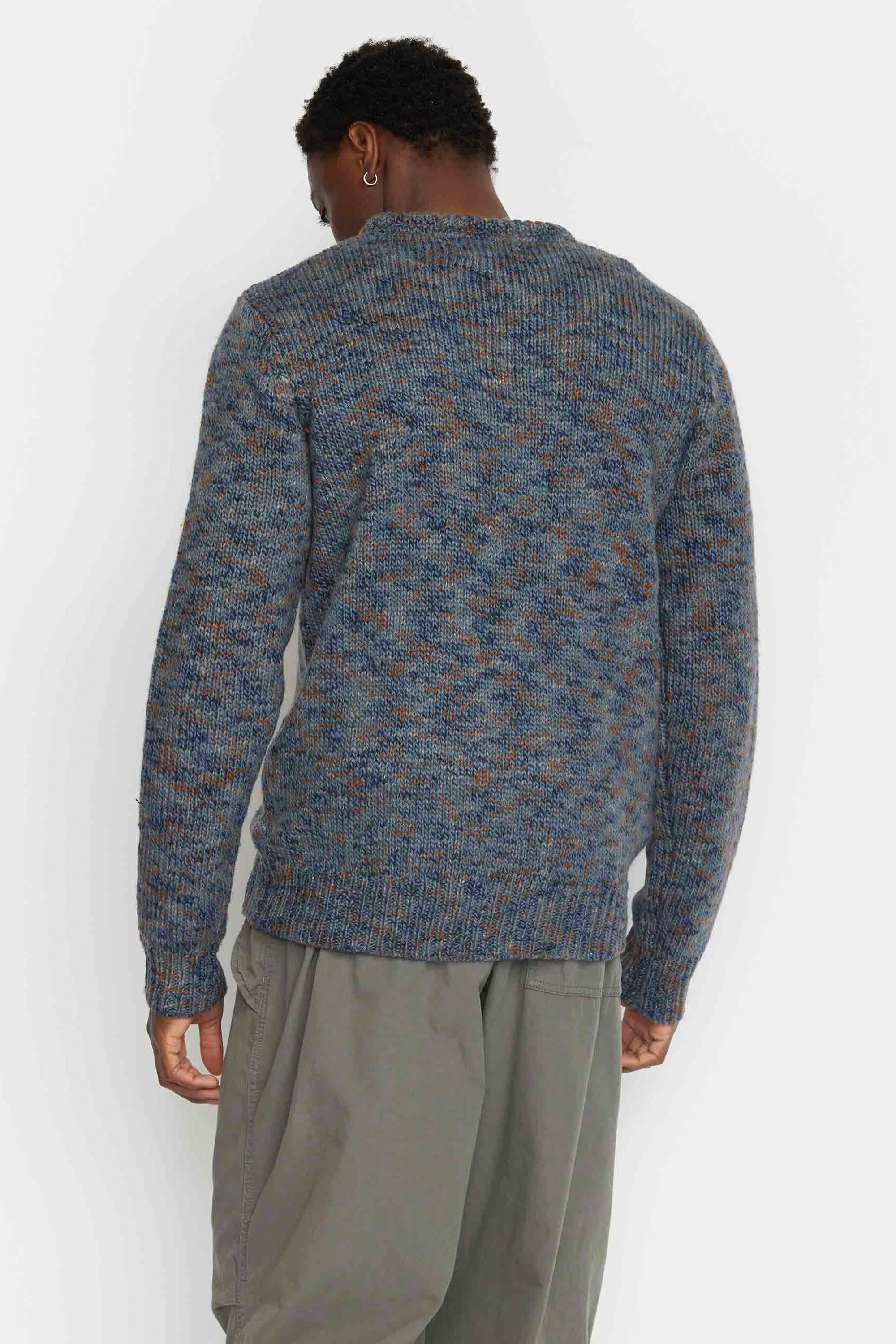 Happylifeshops Revolution structured knit blue sweater