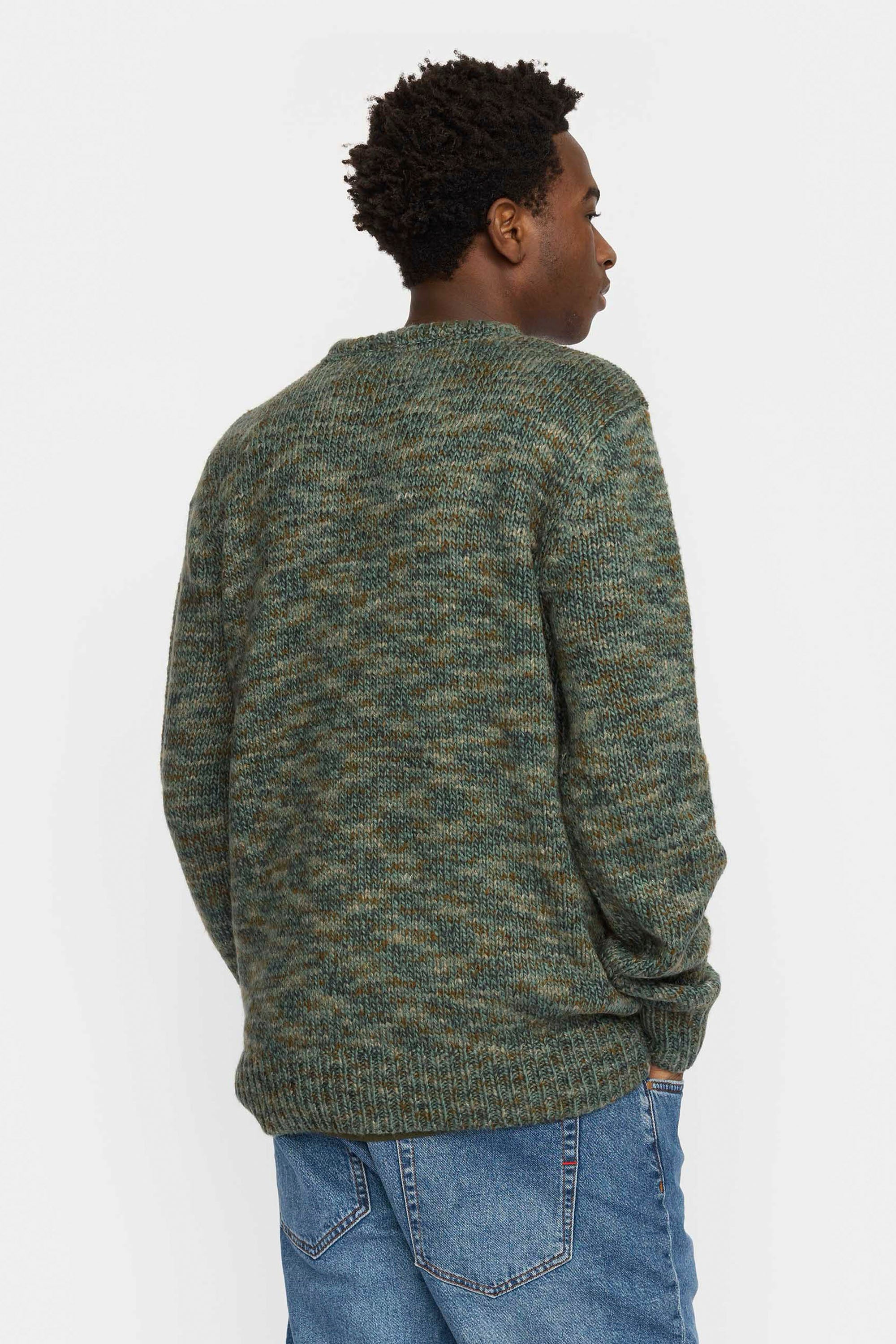 Happylifeshops Revolution structured knit green sweater