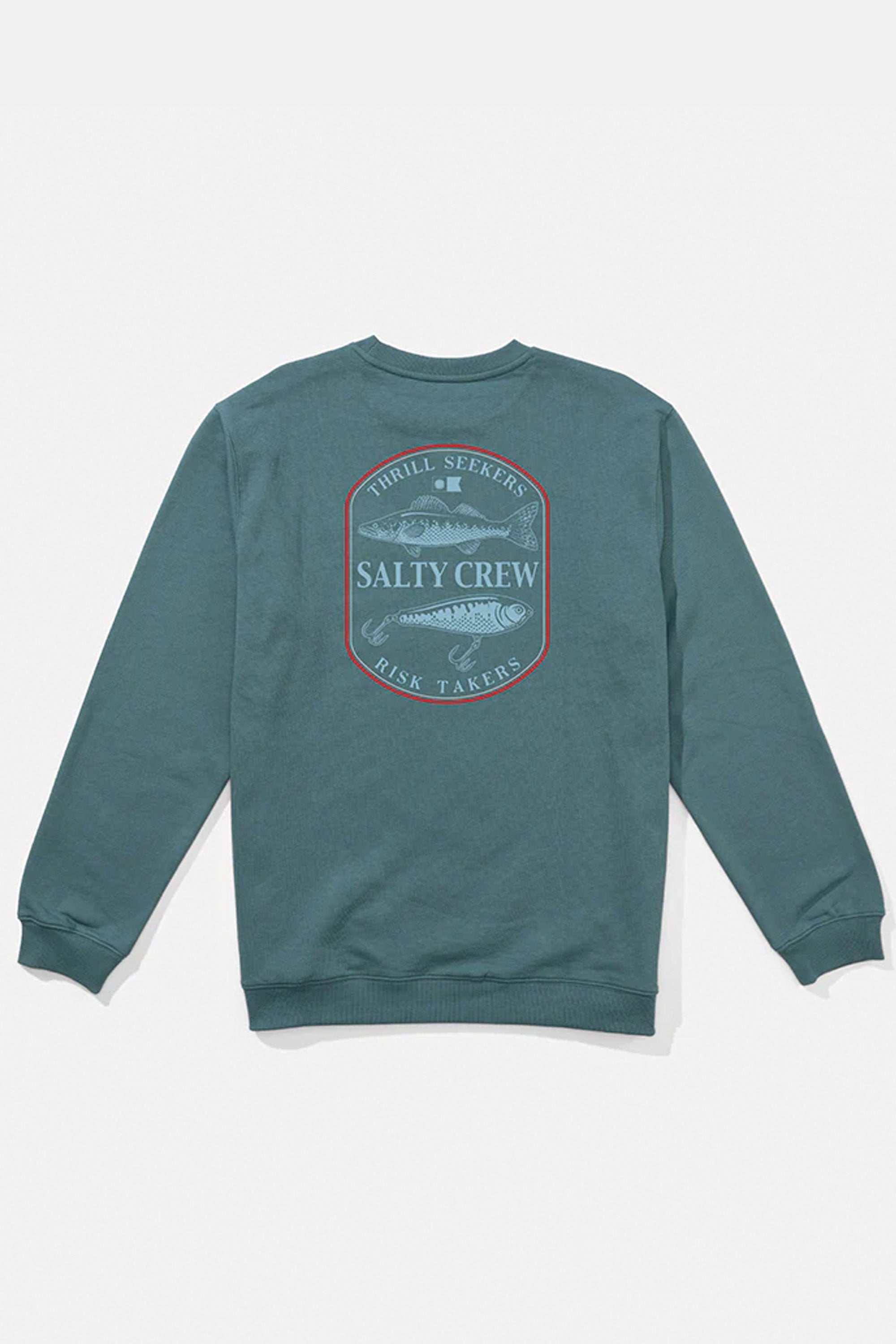 Happylifeshops Salty Crew pullover fleece hoodie in Hydro