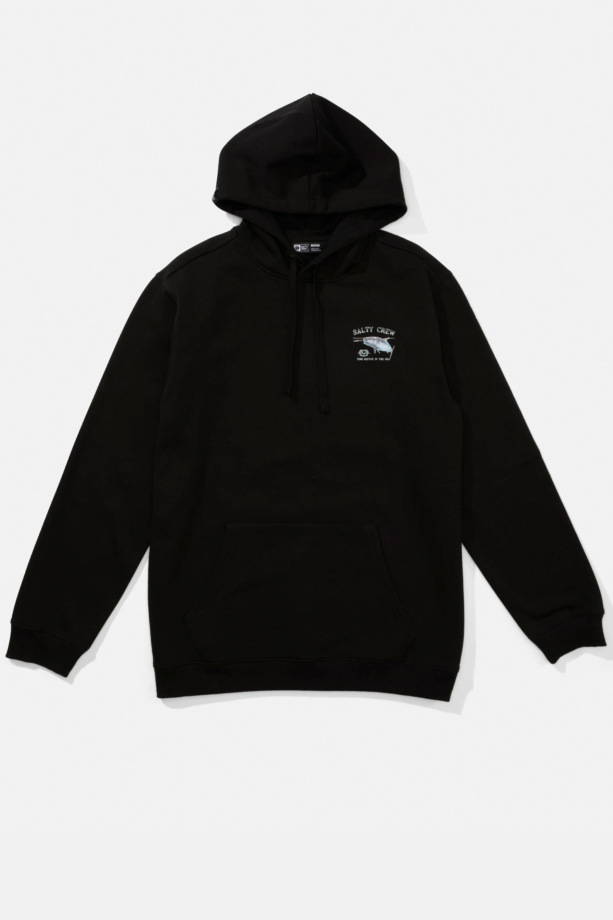 Happylifeshops Salty Crew hooded fleece pullover in black