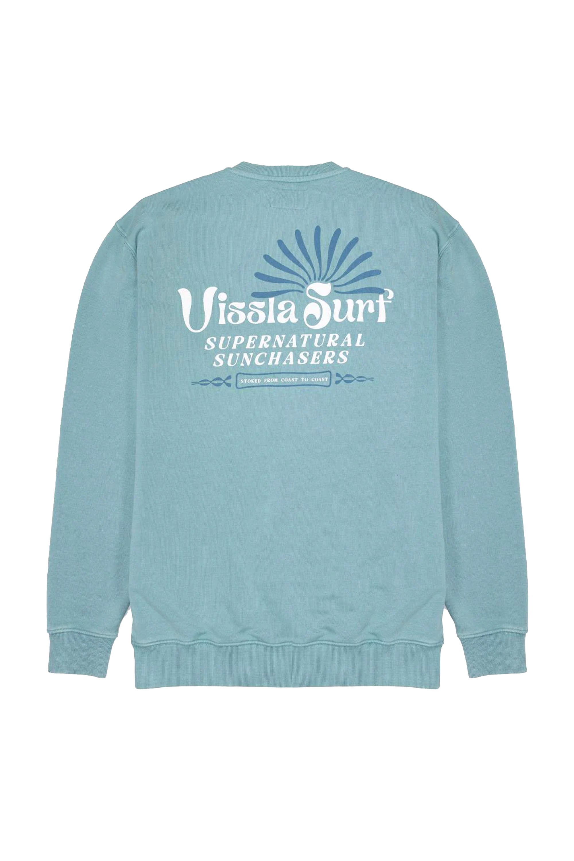 Vissla Happylifeshops Sunchasers Crew Fleece Smokey Jade cozy surf layer