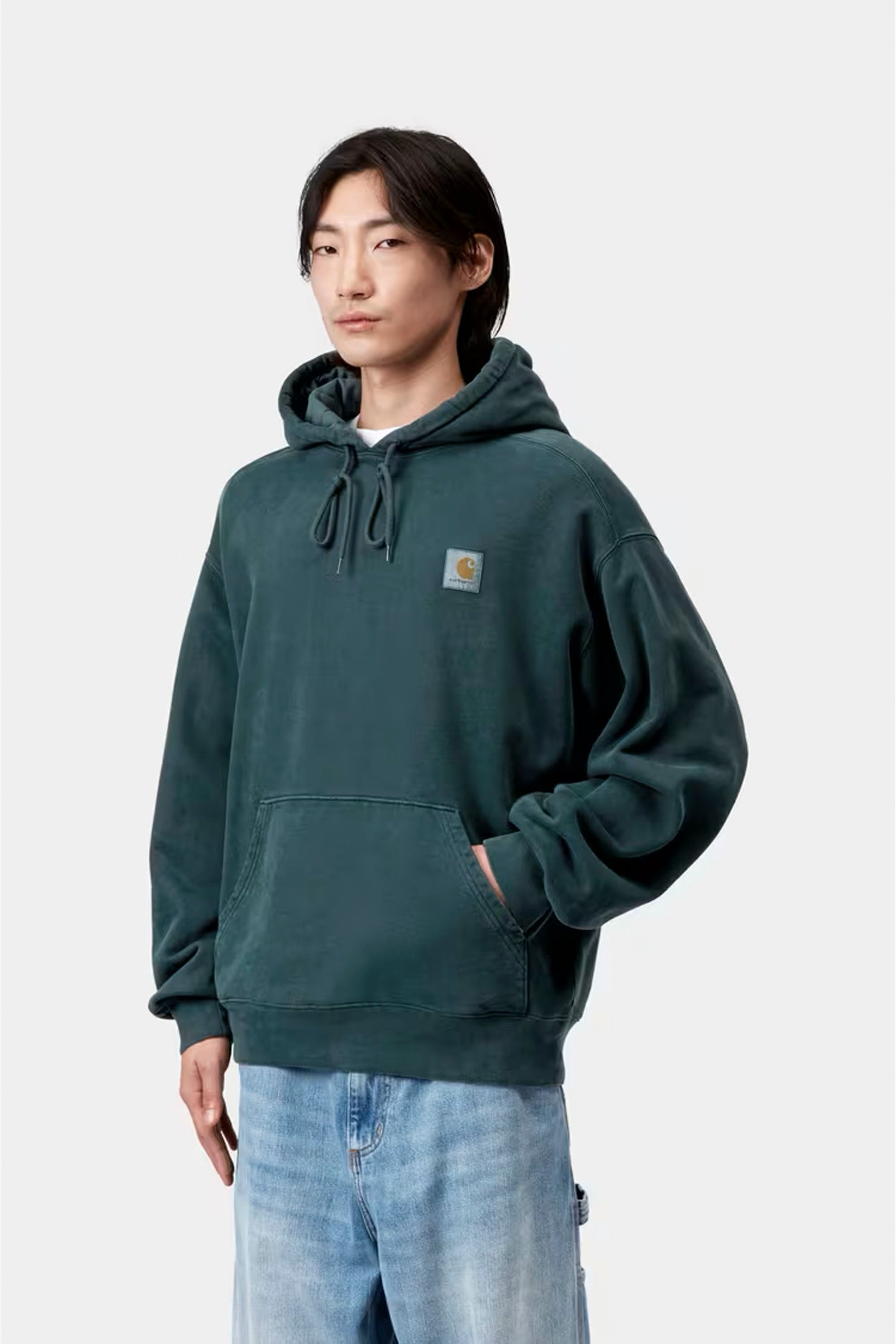 Happylifeshops Carhartt WIP Hooded Vista Sweat in Deep Lagoon