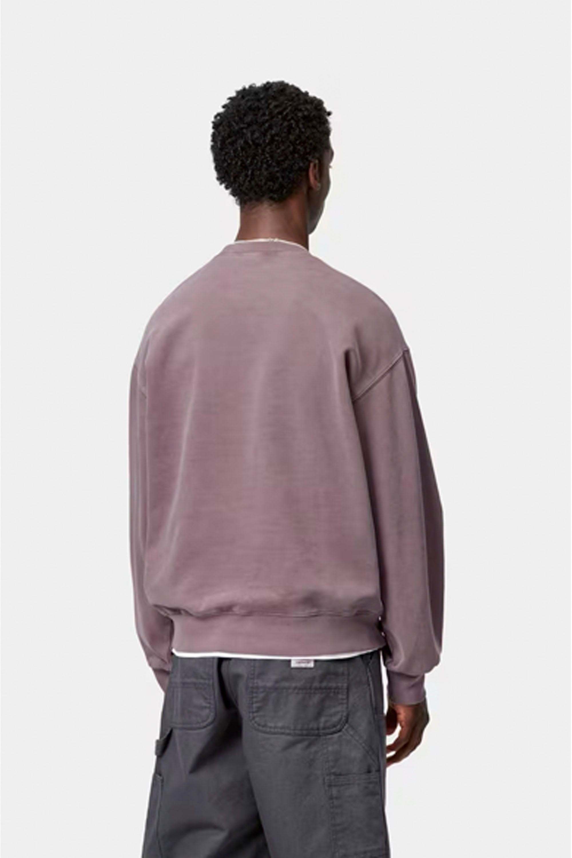 Happylifeshops Carhartt WIP Vista Sweatshirt in Phlox Garment Dyed