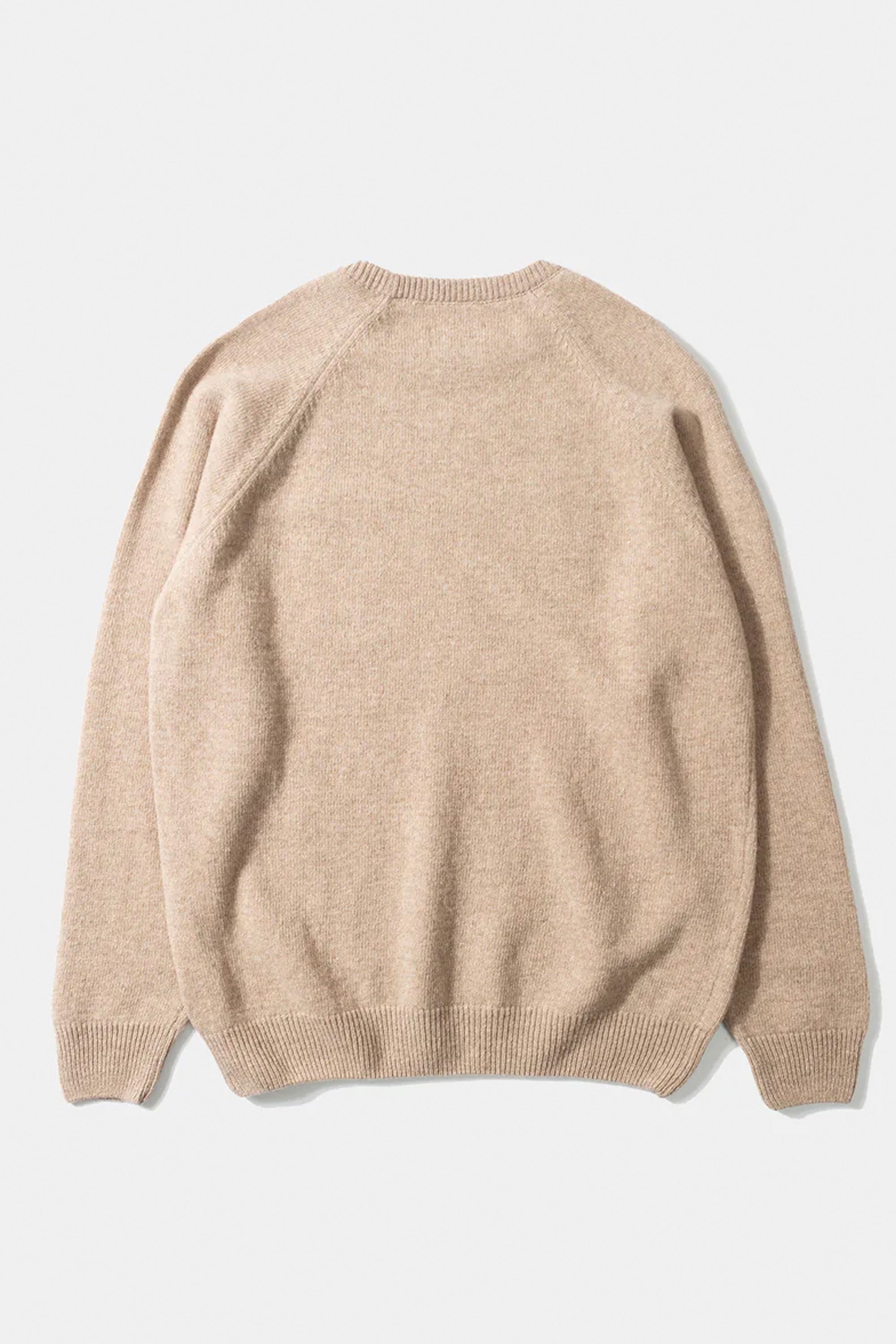 Pukas-Surf-Shop-Man-Sweater-Edmmond-Duck-Patch-Sweater-Plain-Tan-2