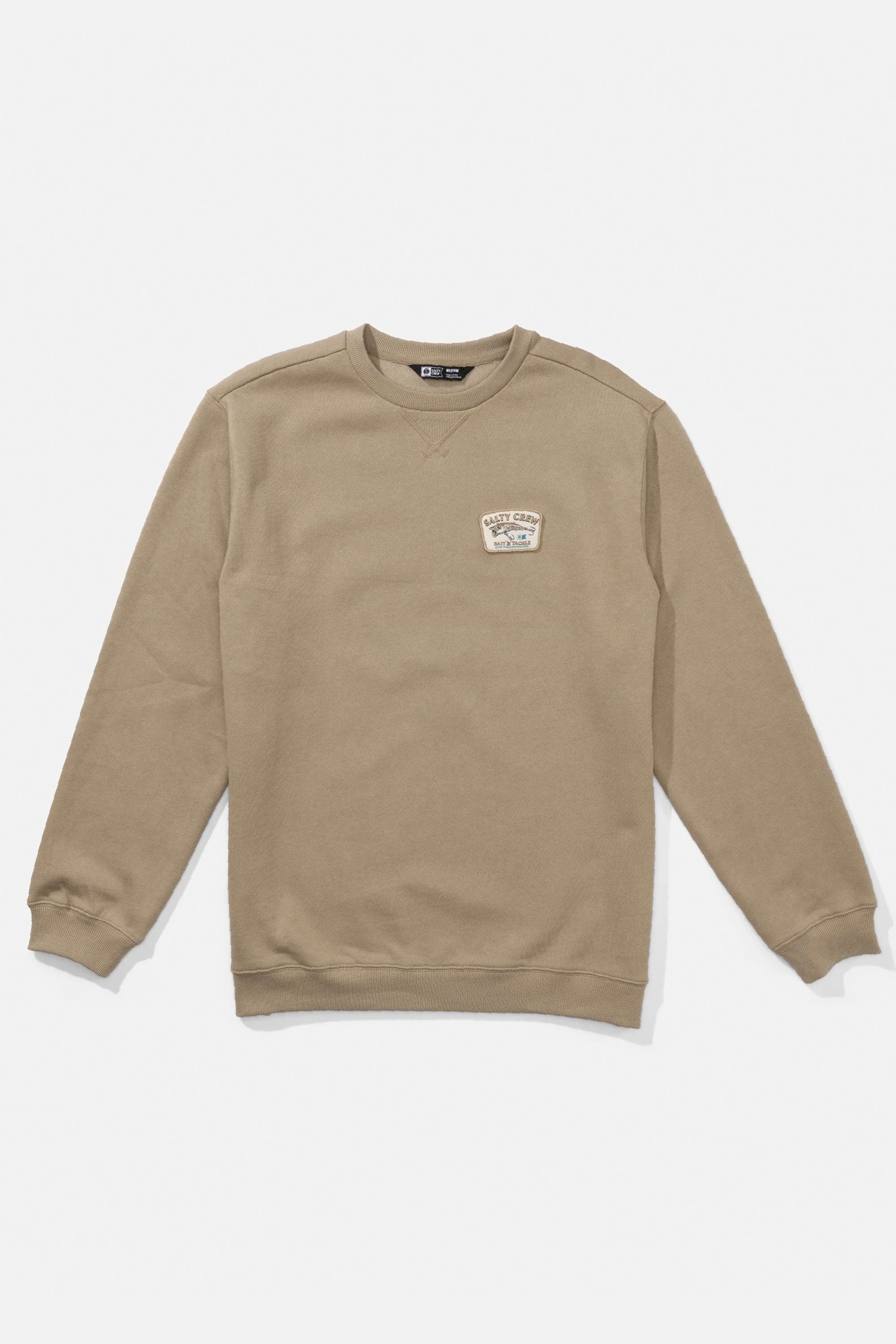 Happylifeshops Salty Crew crew fleece sweater in stone