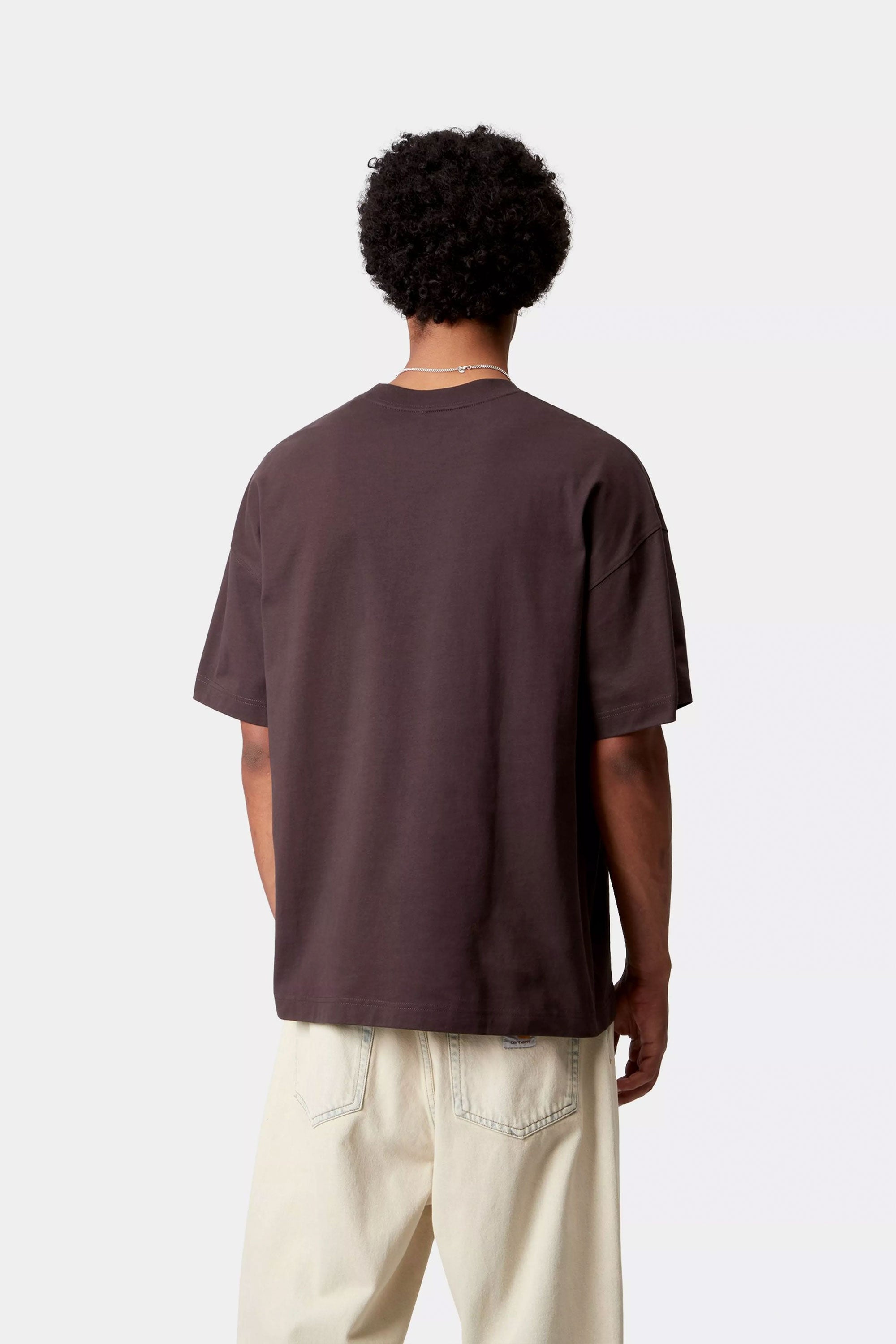 Happylifeshops Carhartt Wip classic tee with chest pocket in Palisander