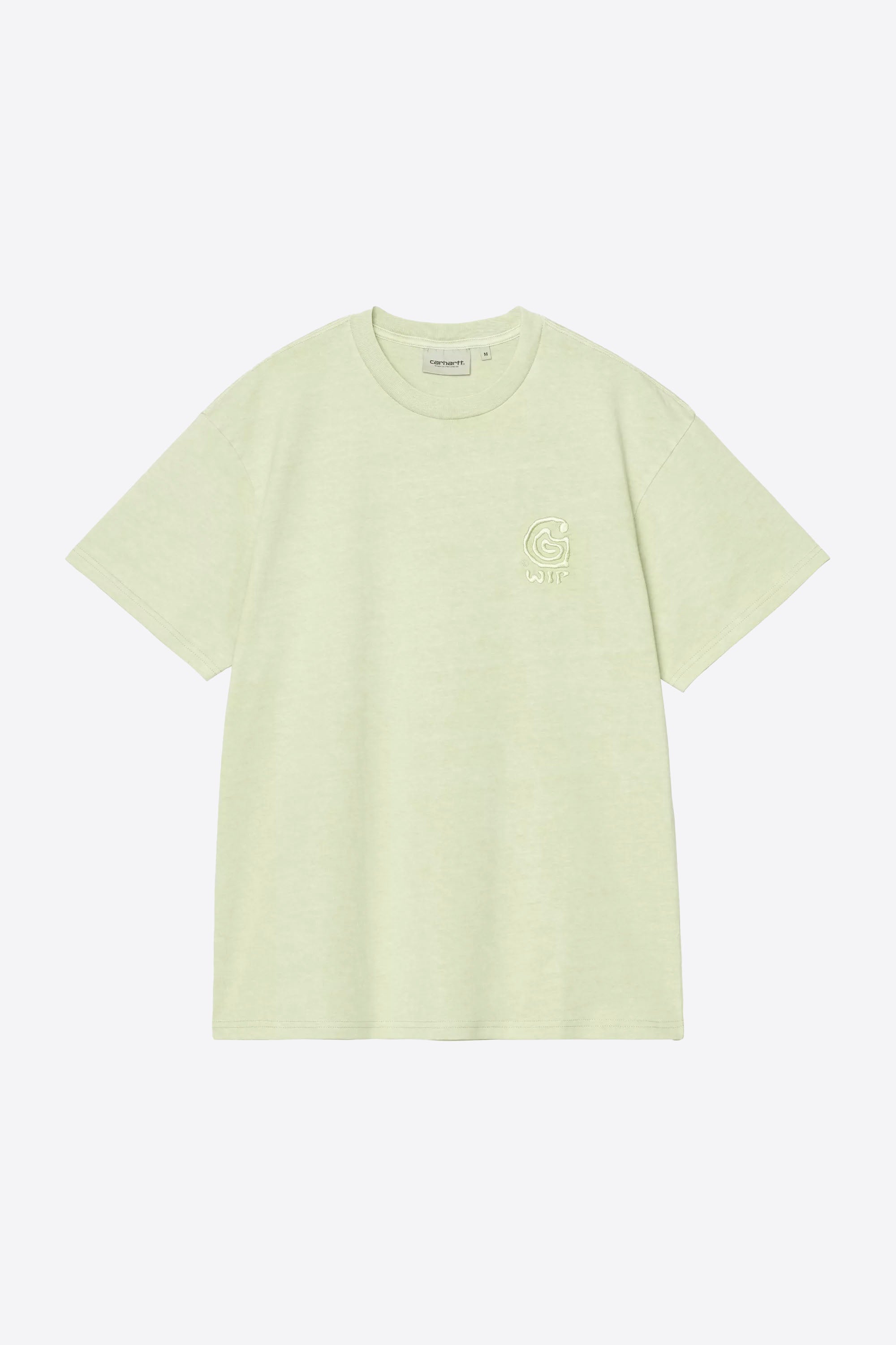 Happylifeshops Carhartt WIP pale olive garment-dyed t-shirt organic cotton relaxed fit