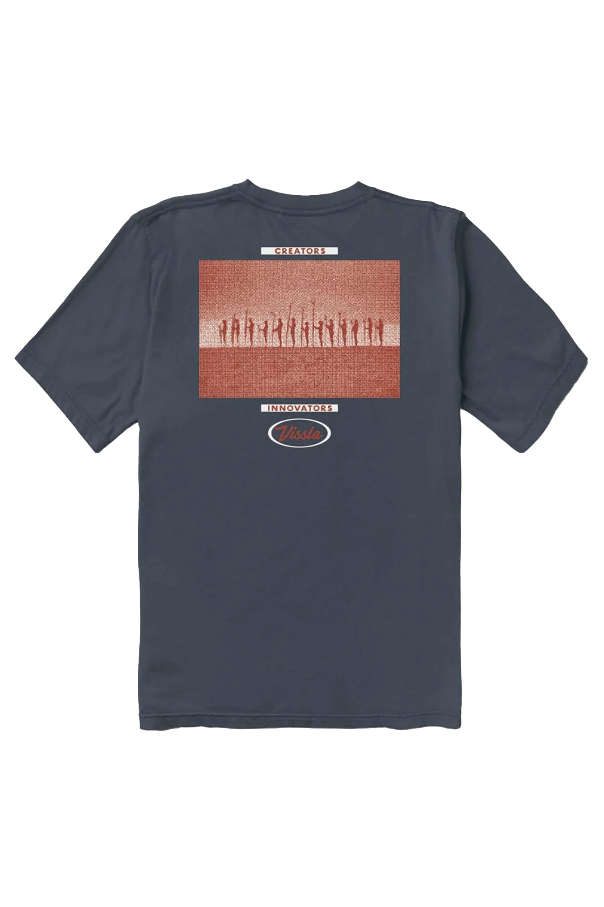 Vissla Happylifeshops Creators Gathering Premium Organic Pkt Tee Midnight relaxed organic cotton