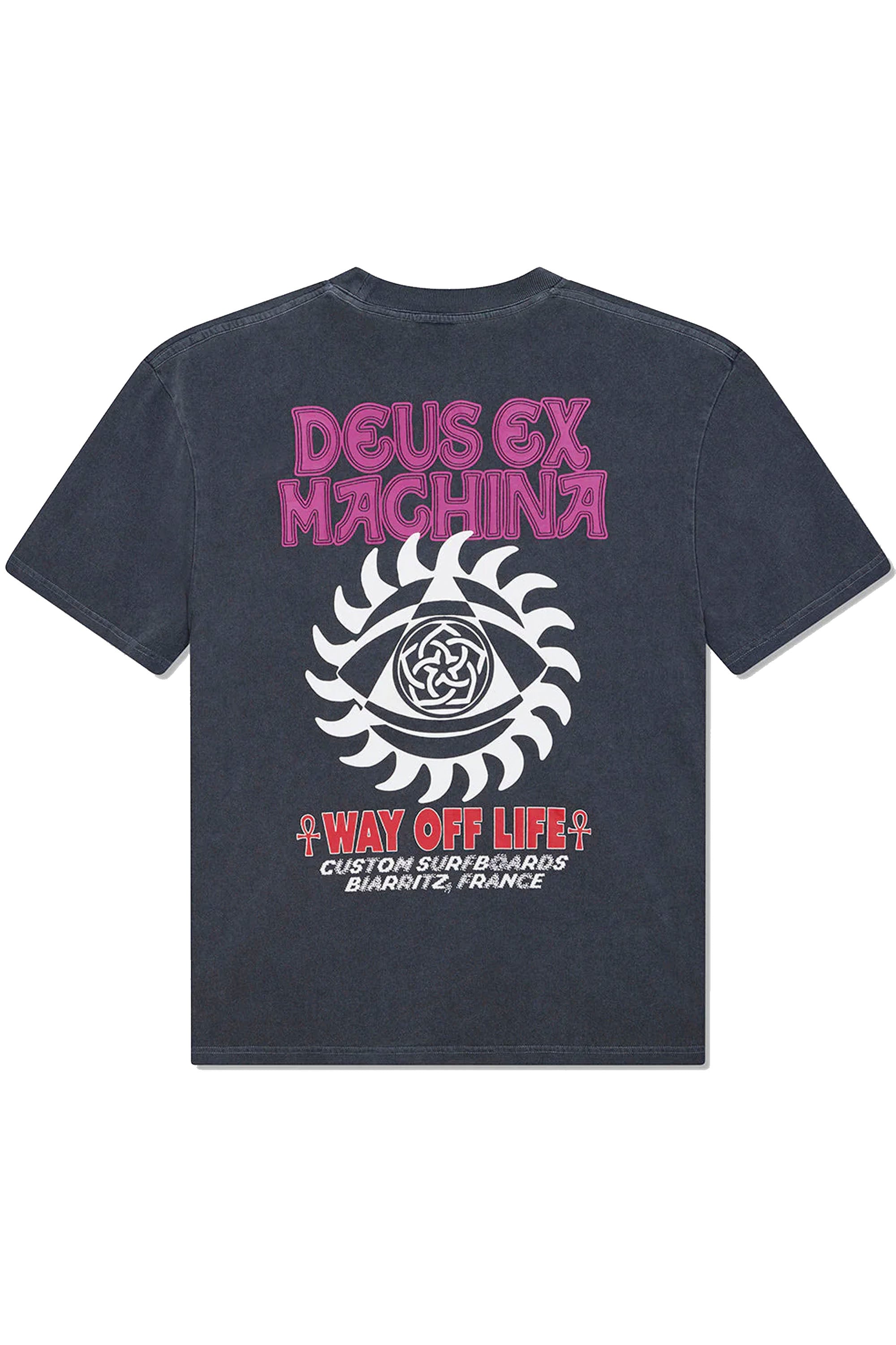 Happylifeshops Deus Ex Machina Crank Tee Anthracite oversized graphic tee