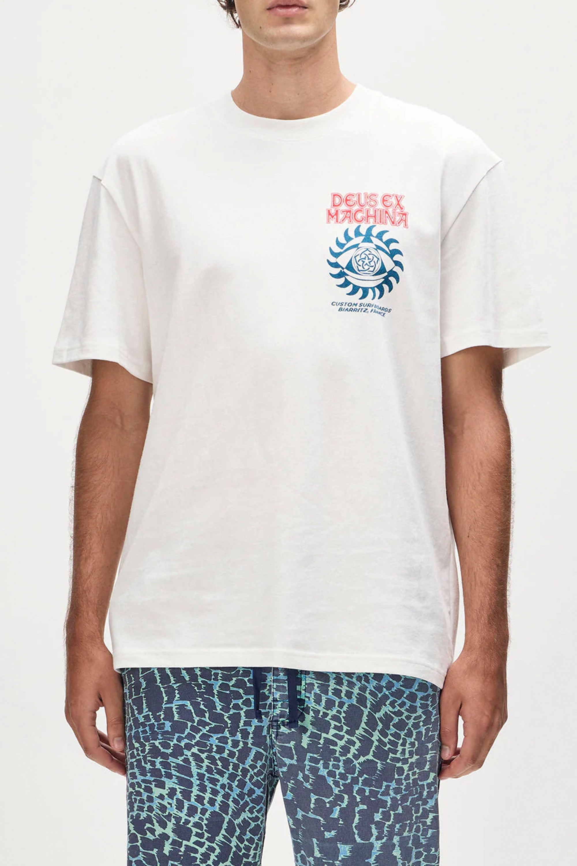 Happylifeshops Deus Ex Machina Crank Tee Vintage White oversized graphic tee
