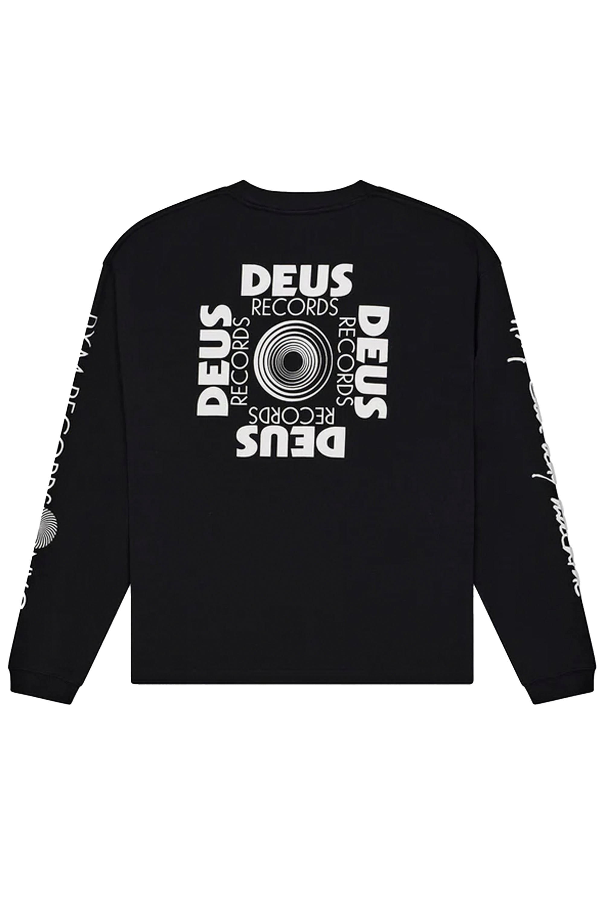 Happylifeshops Deus Ex Machina Defacto Long Sleeve Tee Black graphic surf streetwear