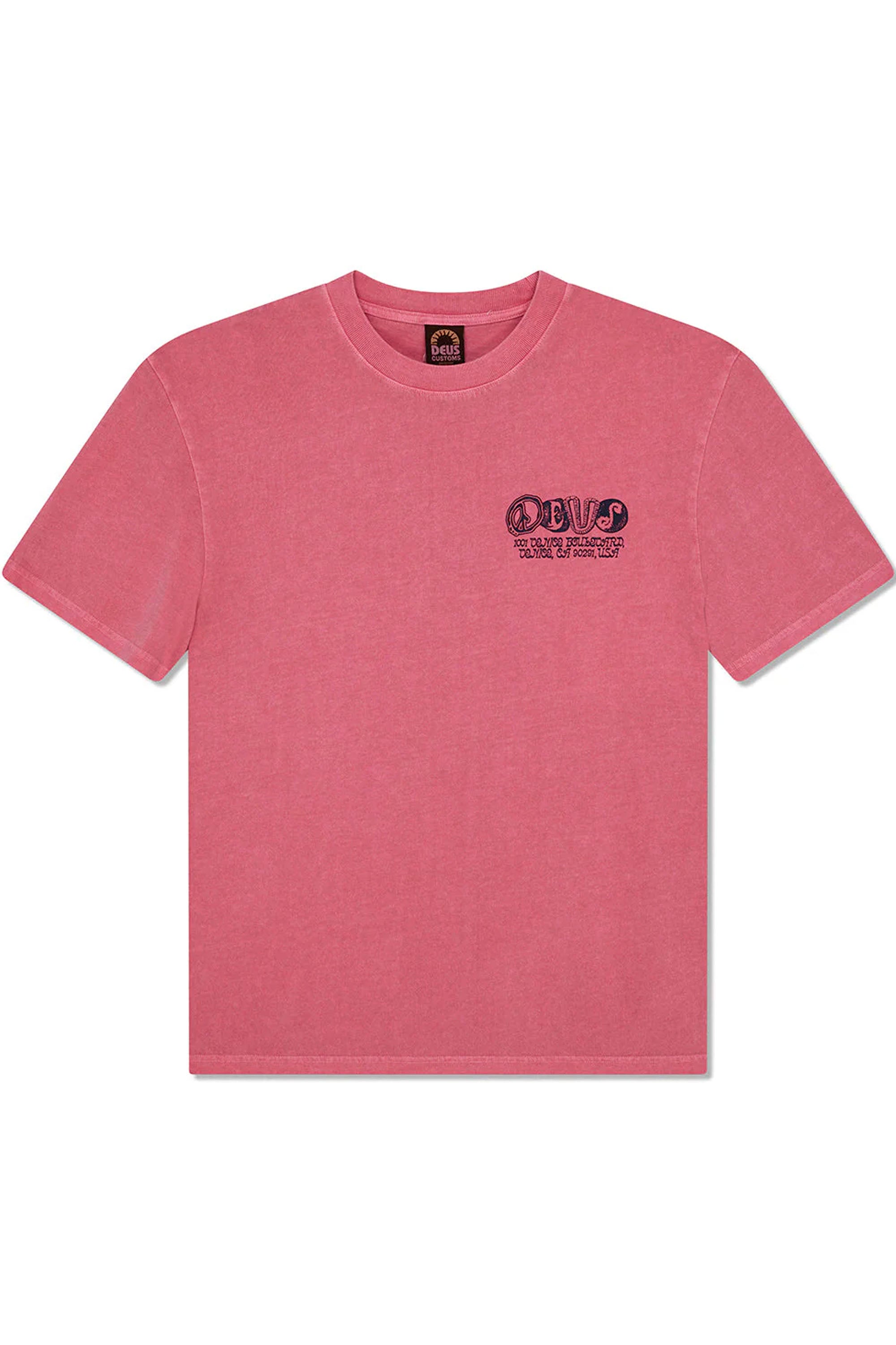 Happylifeshops Deus Ex Machina Labyrinth Tee Raspberry oversized graphic tee