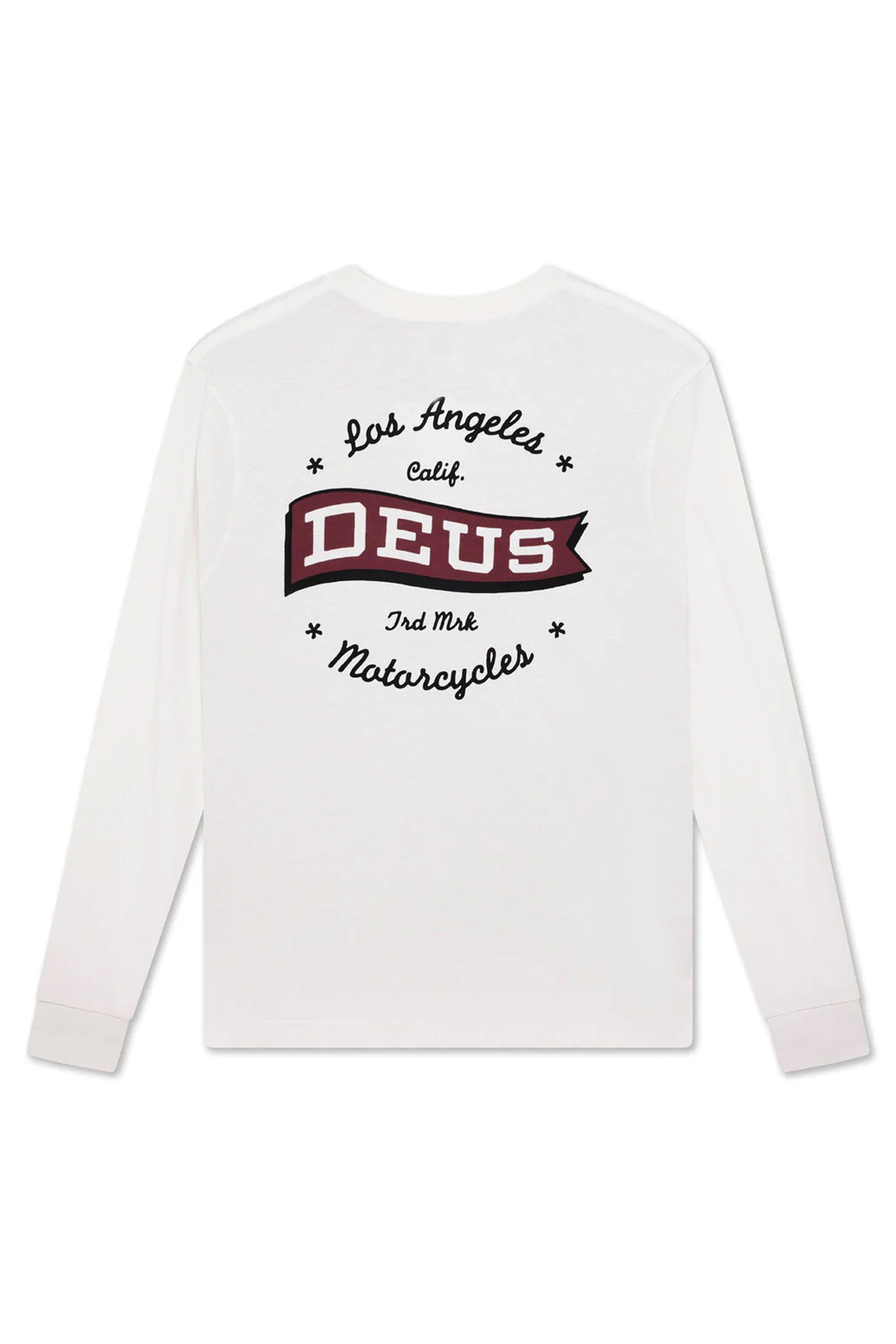 Happylifeshops Man Tee Deus Momento Long Sleeve Vintage White