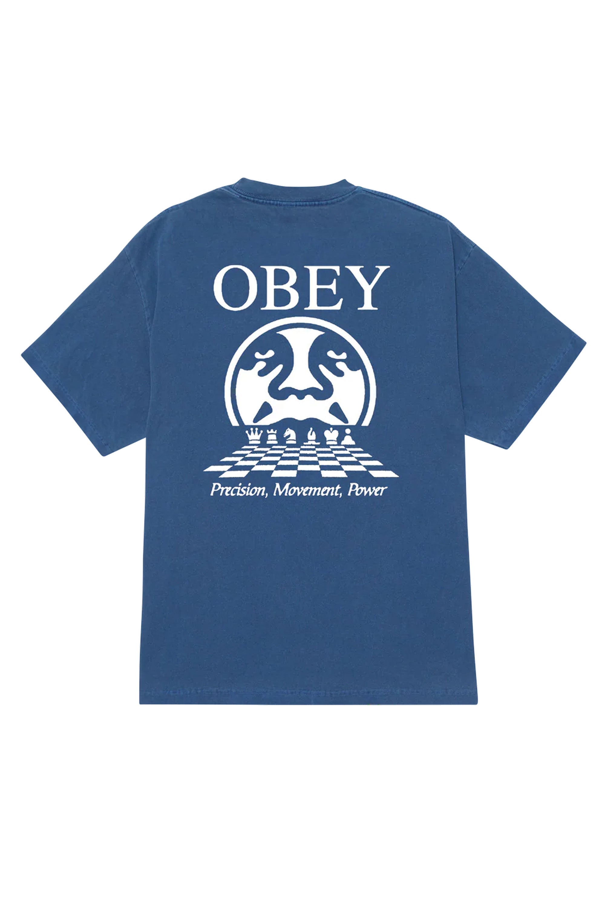 Blue t-shirt with 'OBEY' logo at Happylifeshops