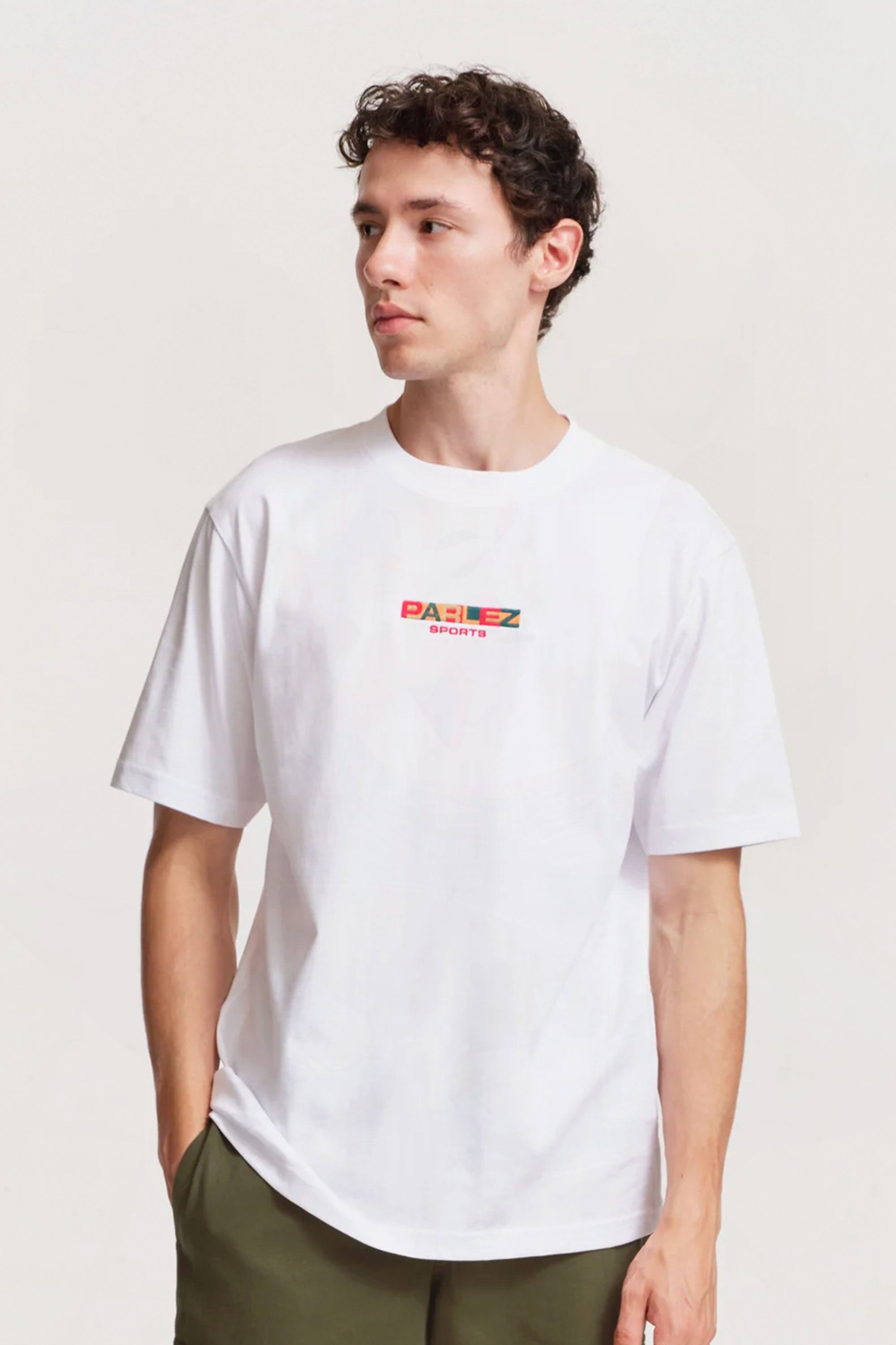 Happylifeshops Man Tee Parlez Block Tshirt White