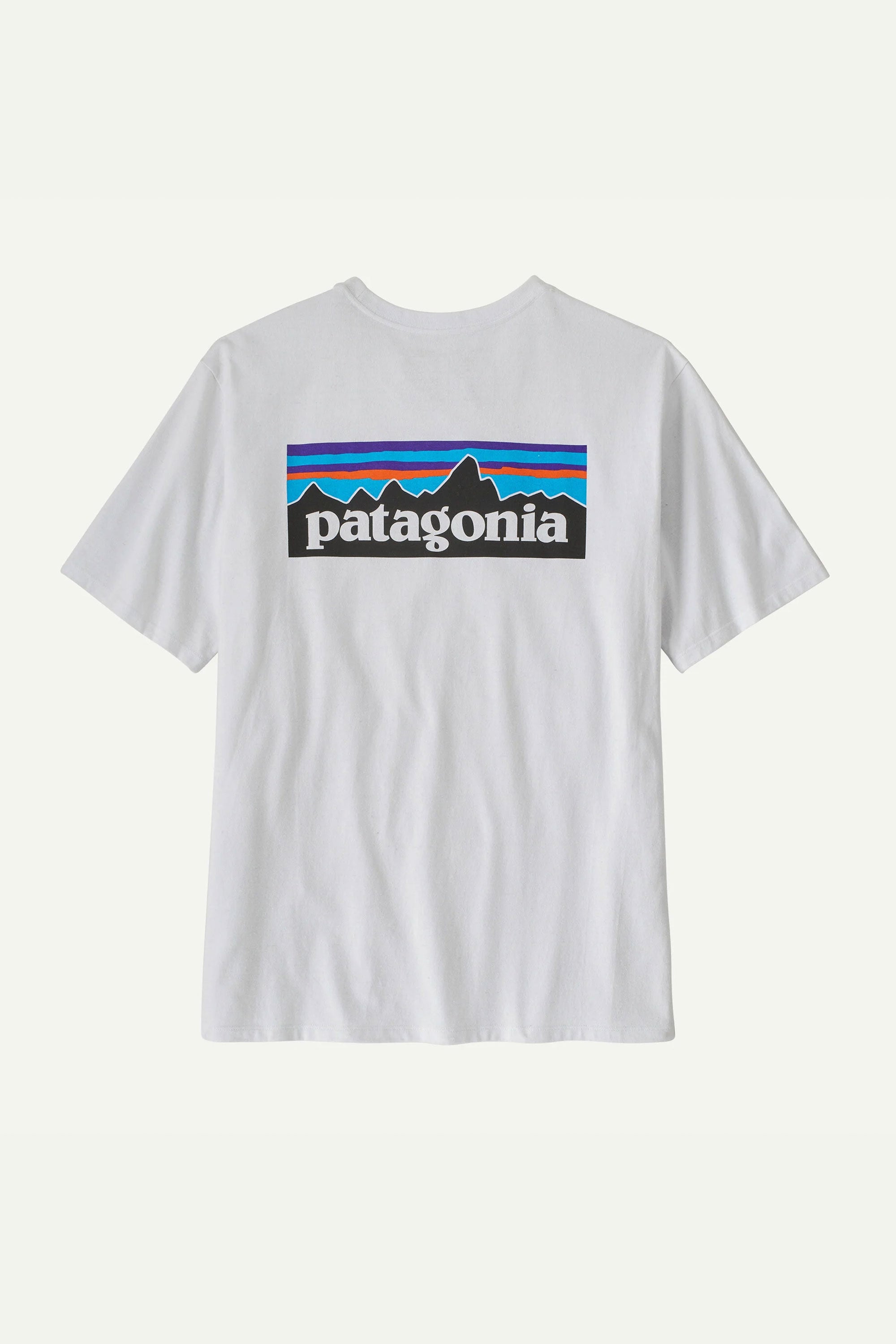 Happylifeshops Patagonia Men's P-6 Logo Responsibili-Tee in White