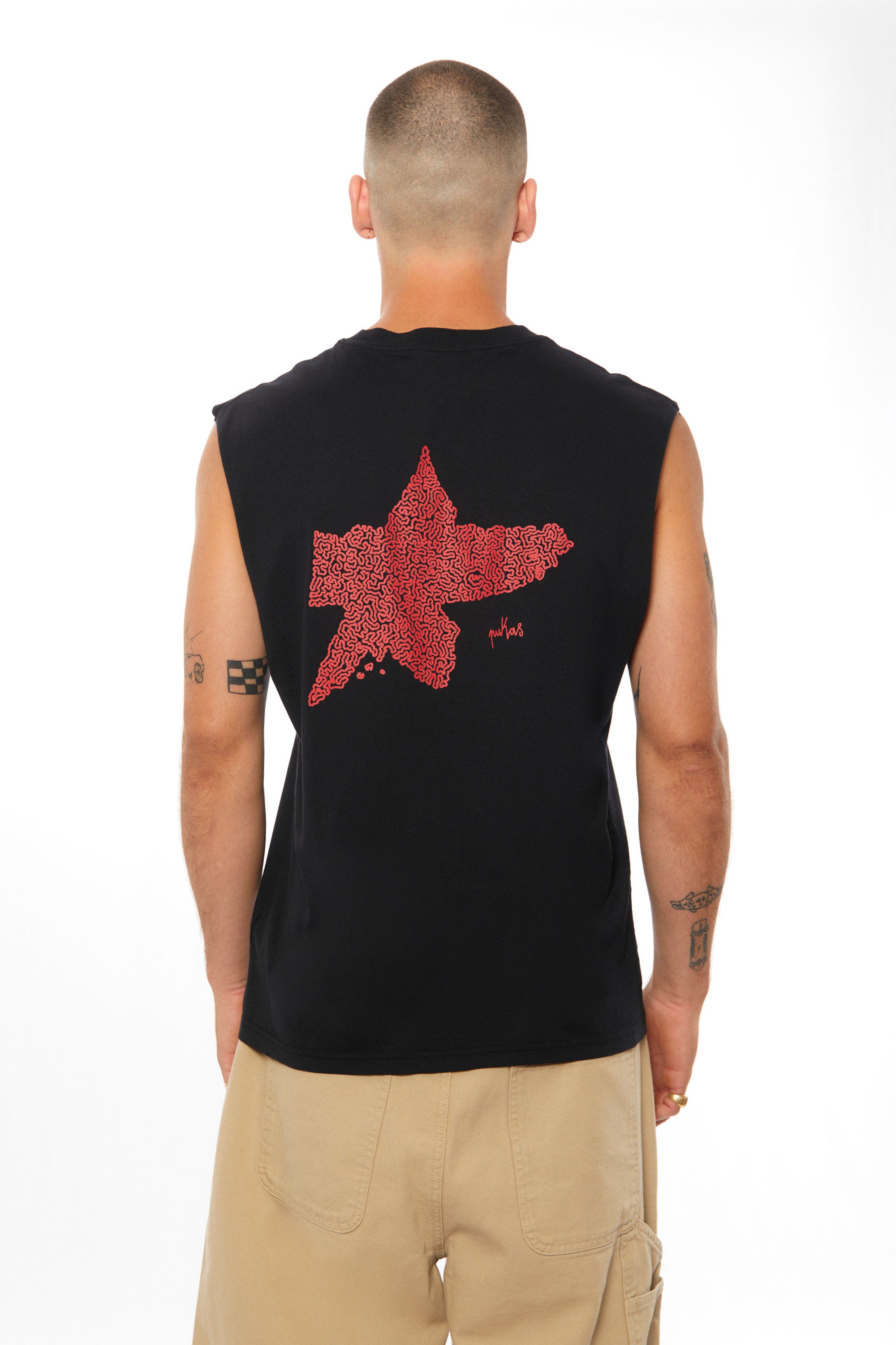 Happylifeshops Man Tee Pukas Clothing Estrella Long Road Tank Black