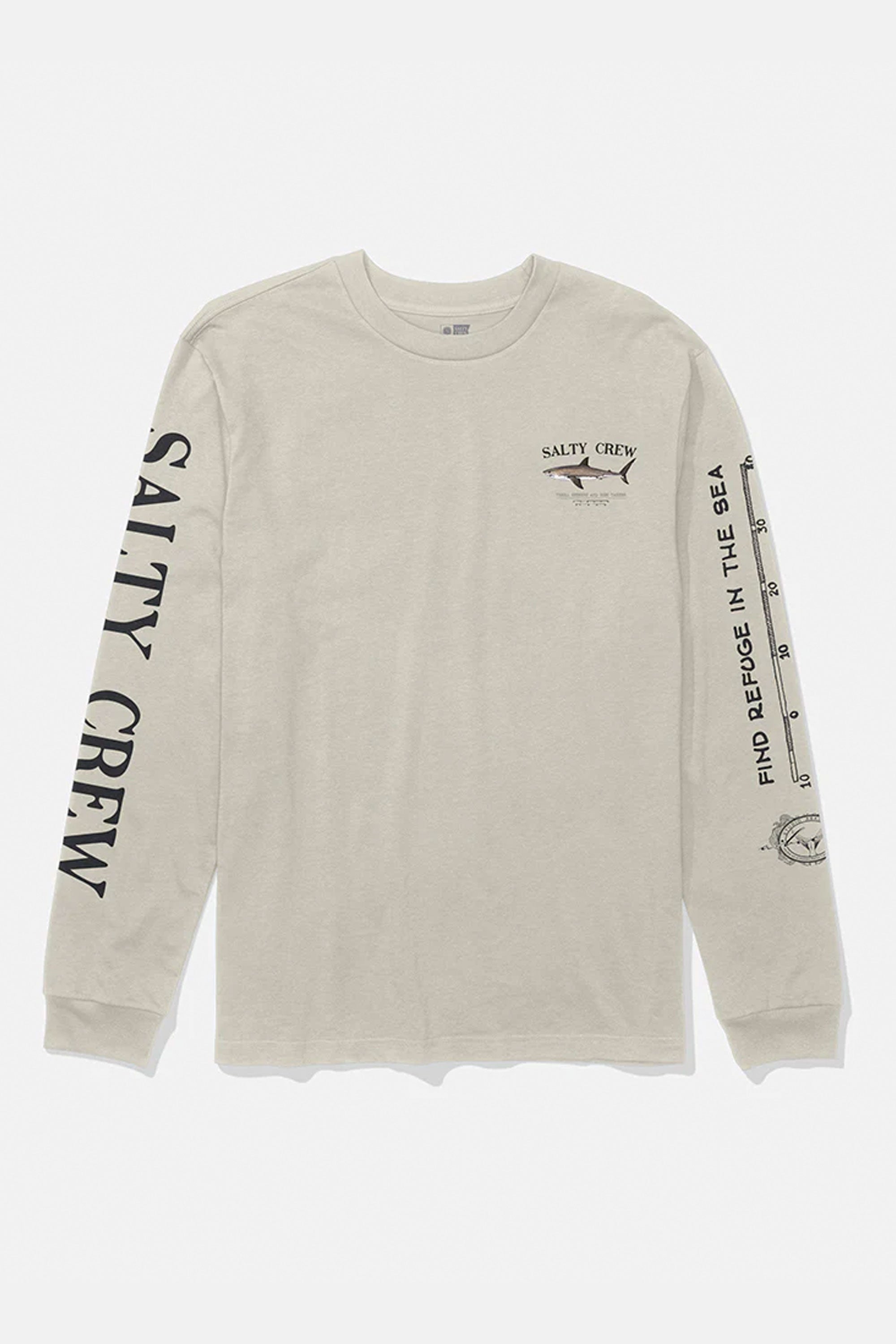 Happylifeshops Salty Crew men’s graphic long sleeve tee in Moonbeam