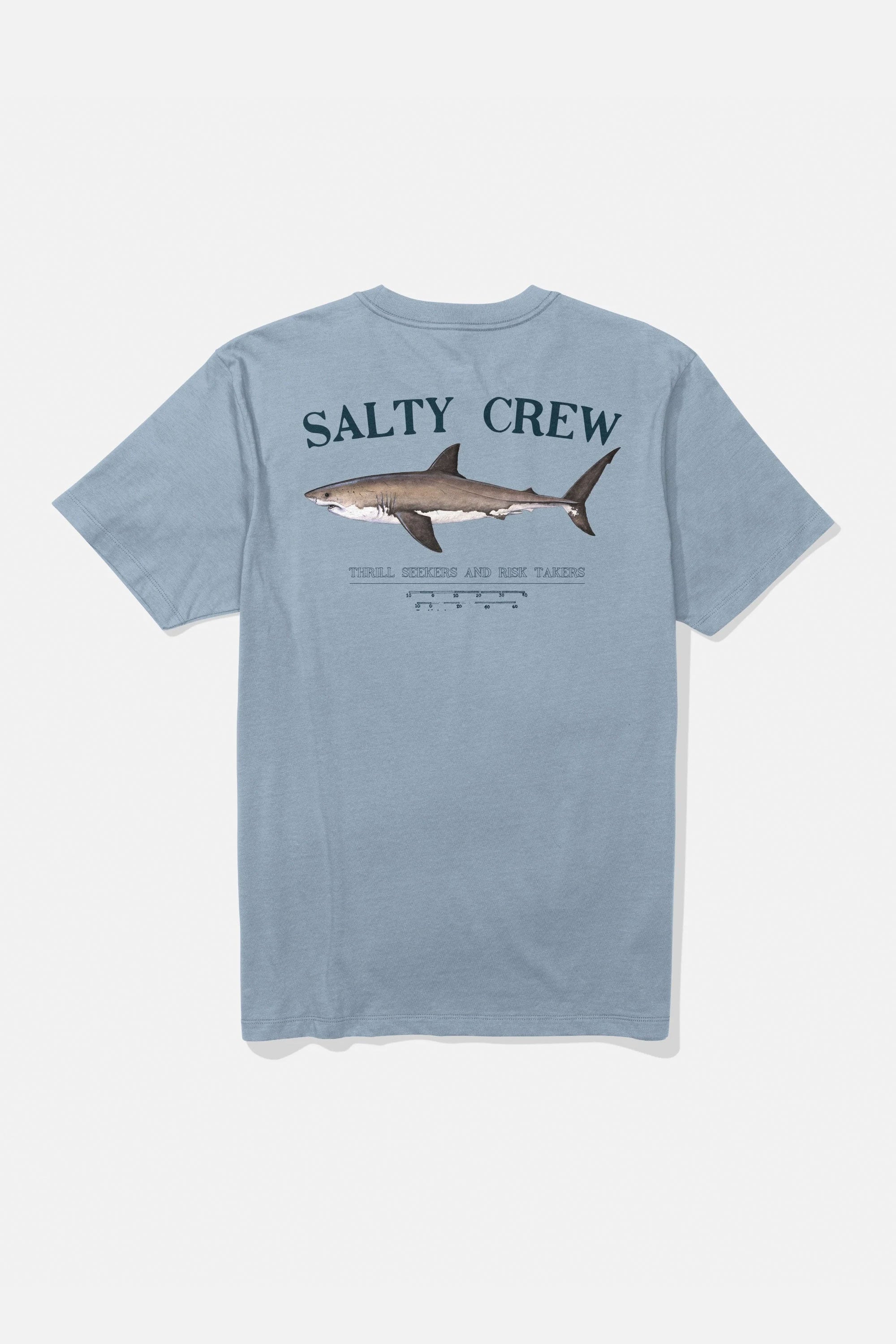 Happylifeshops Salty Crew graphic tee in blue fog