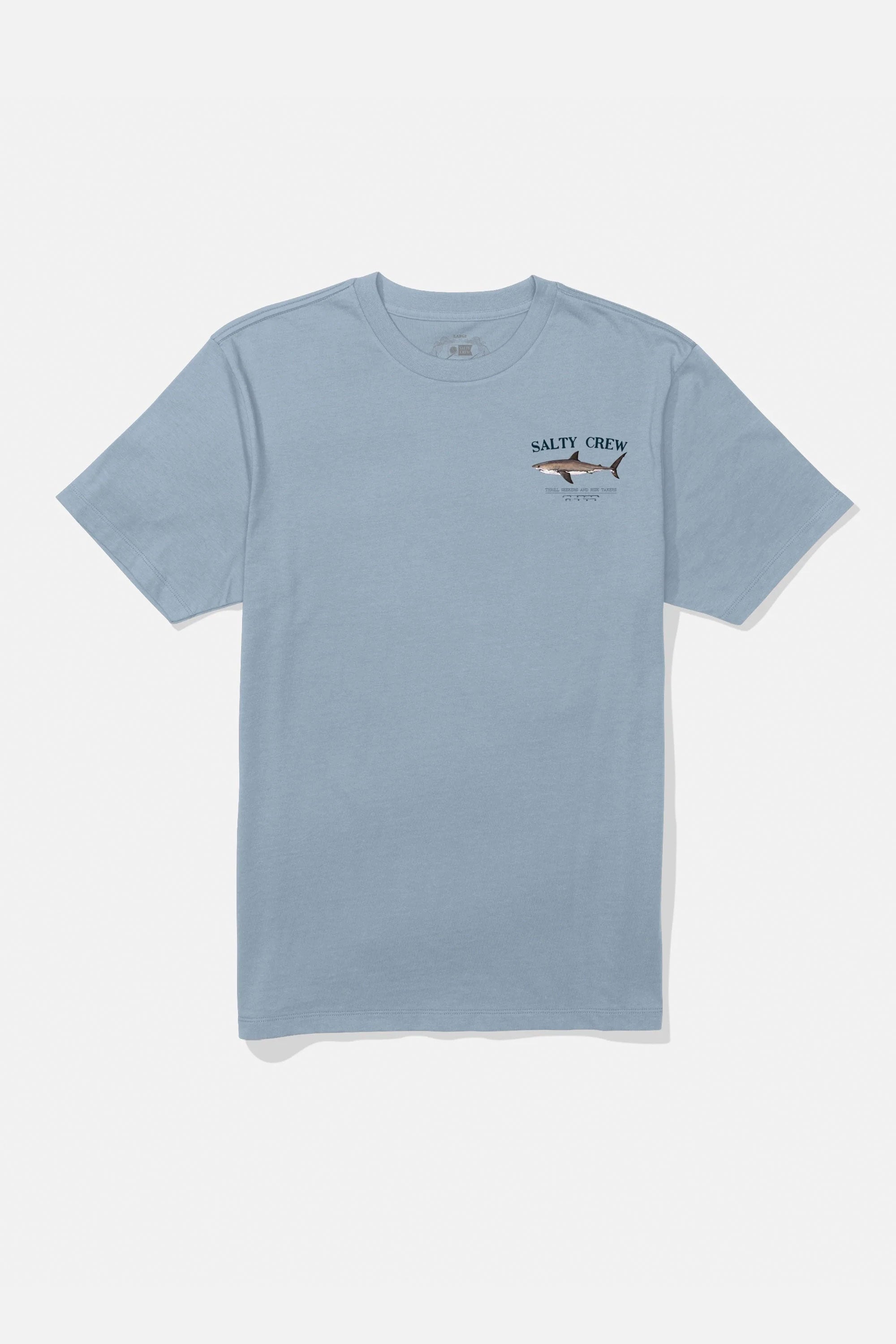 Happylifeshops Salty Crew graphic tee in blue fog