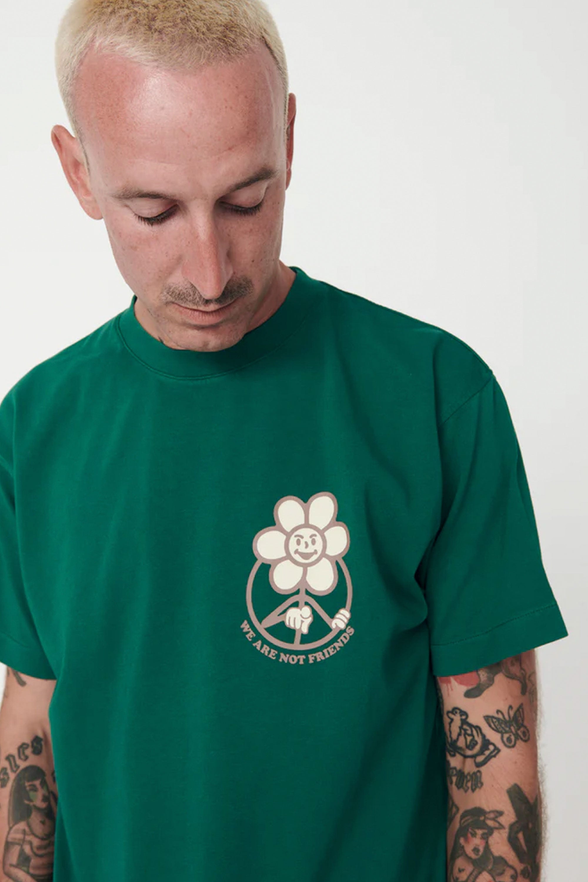 Happylifeshops Man Tee WANF Daisy Greenland Green Forest