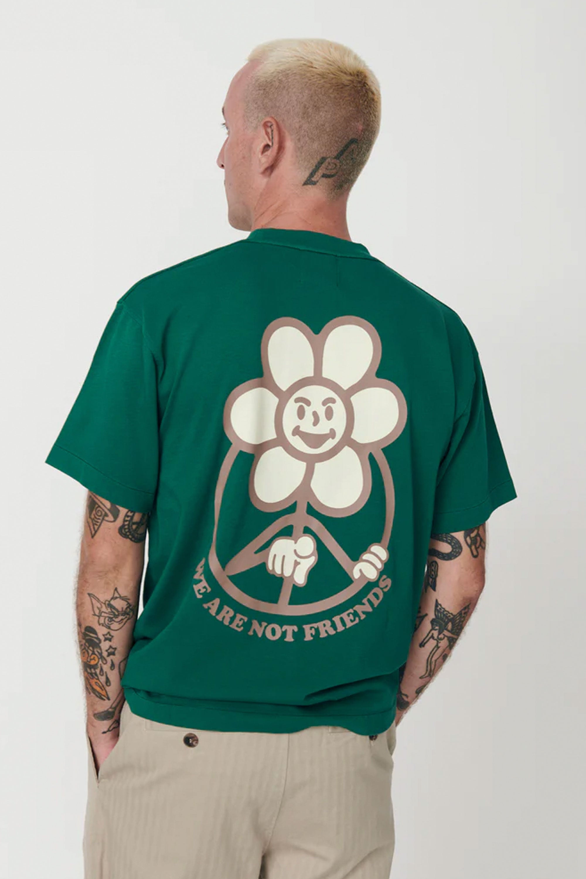Happylifeshops Man Tee WANF Daisy Greenland Green Forest