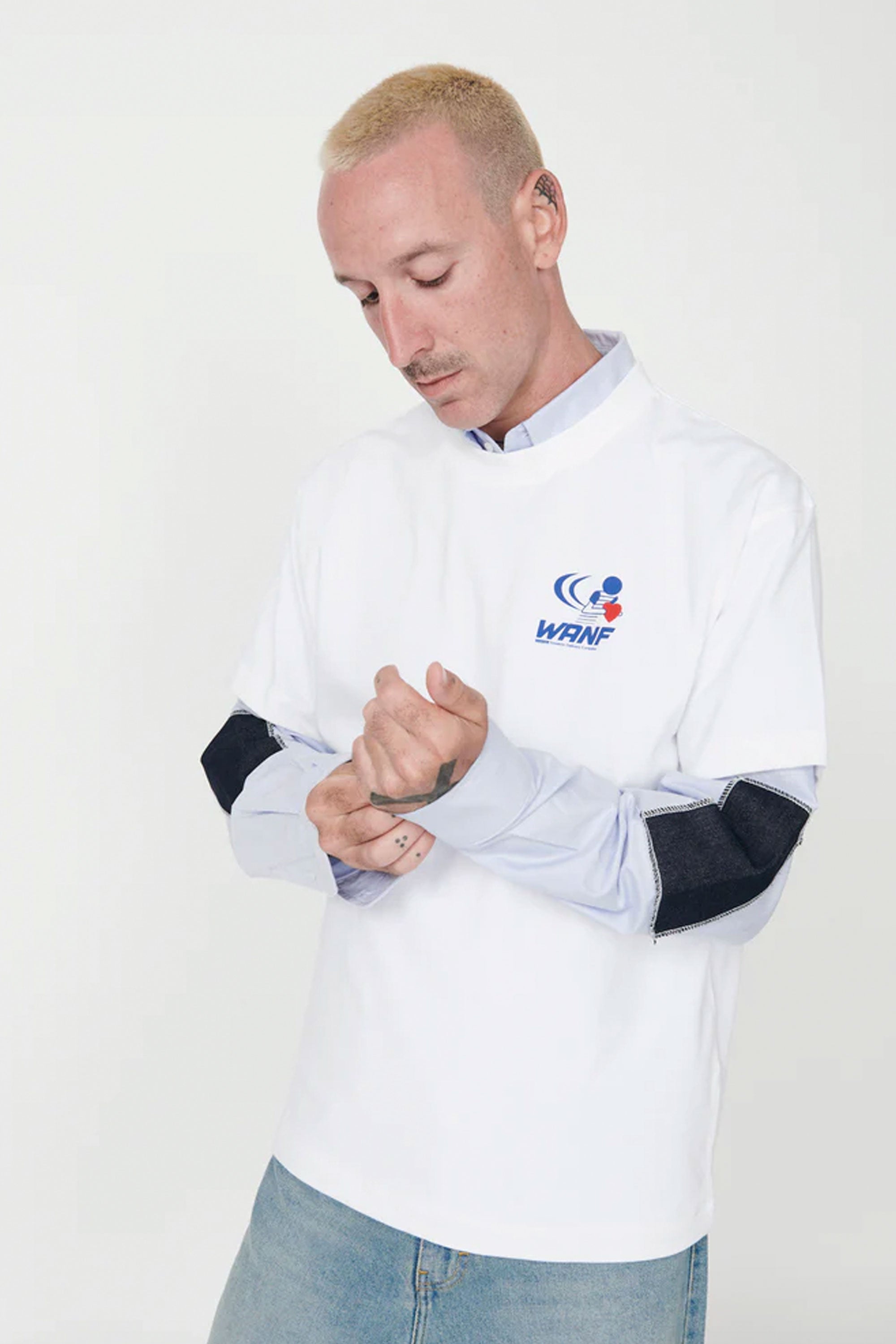 Happylifeshops Man Tee WANF Delivery Wanf White