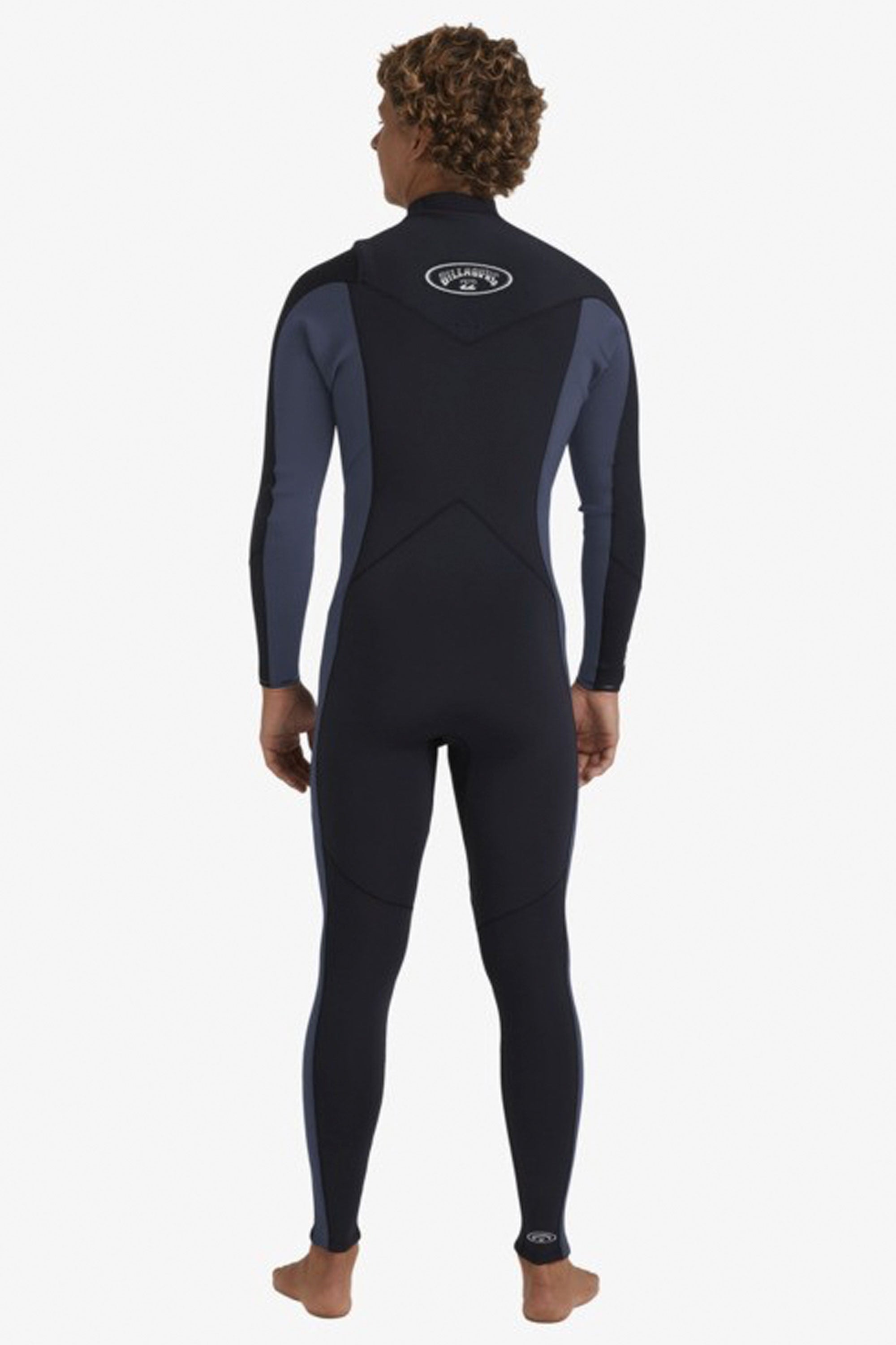 Happylifeshops Man Wetsuit Billabong Absolute Natural 4/3mm Chest Zip Blue Combo