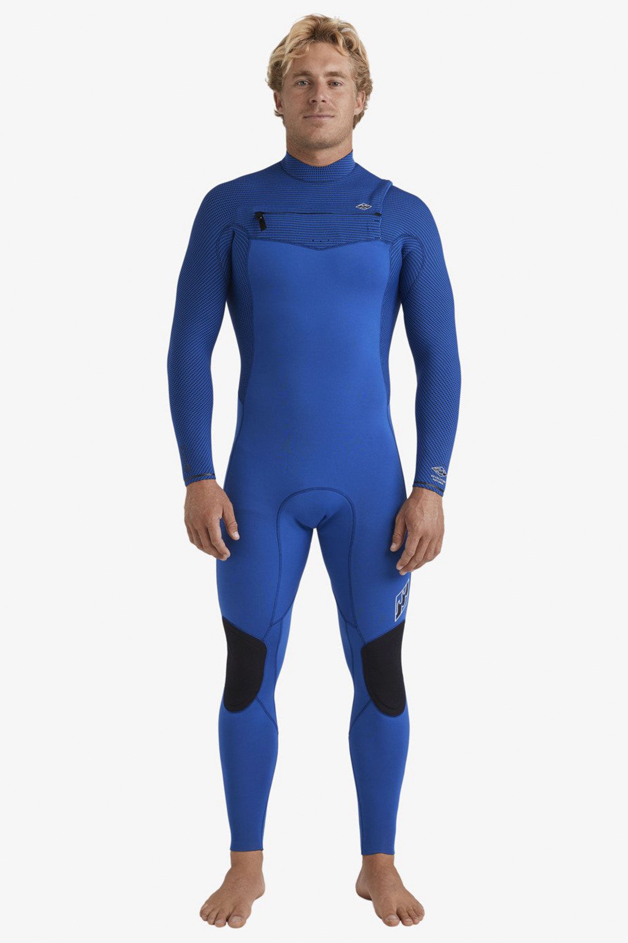 Happylifeshops Man Wetsuit Billabong Revolution Natural 4/3mm Chest Zip Dark Cobalt