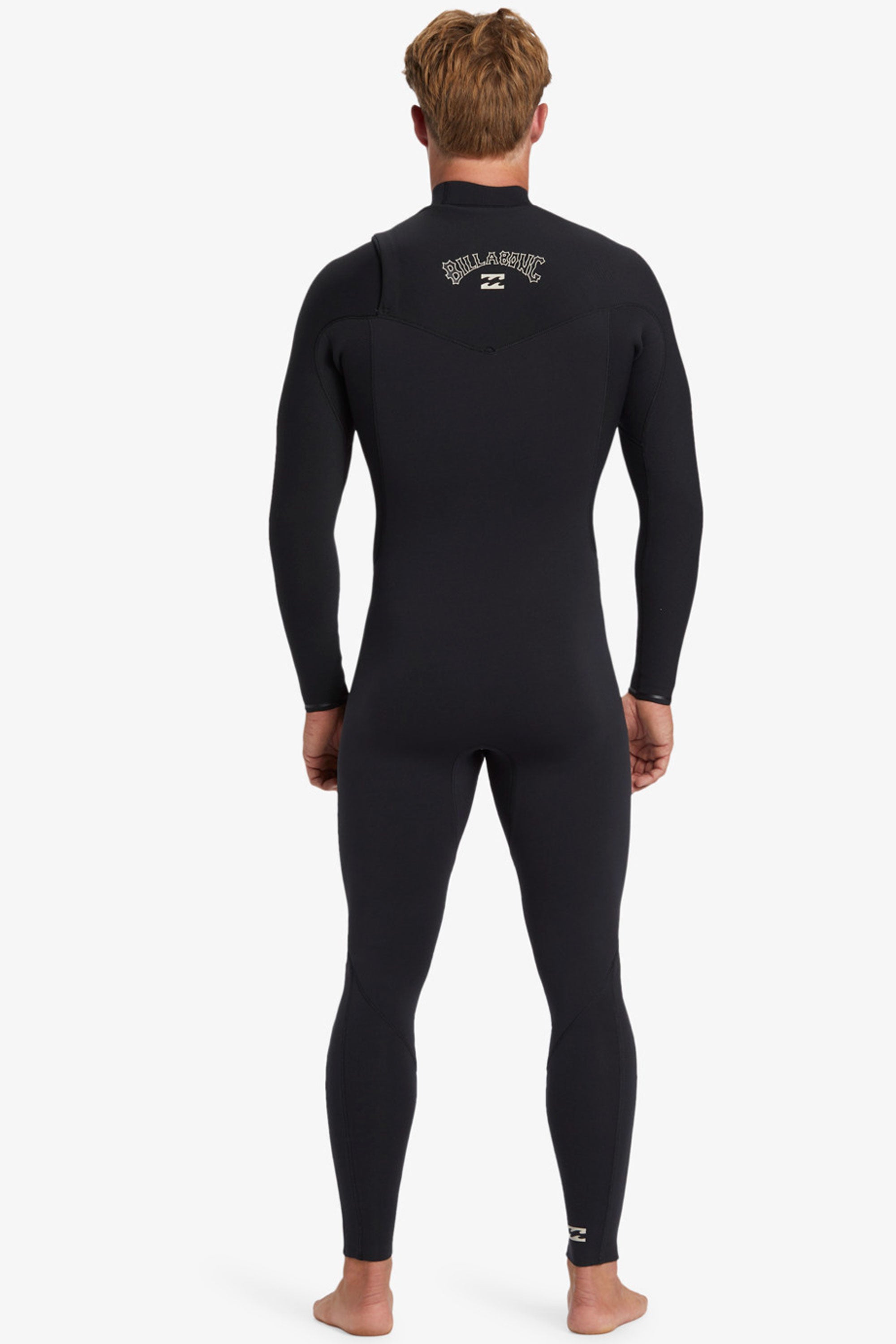 Happylifeshops Man Wetsuit Billabong Revolution Natural Chest Zip Black