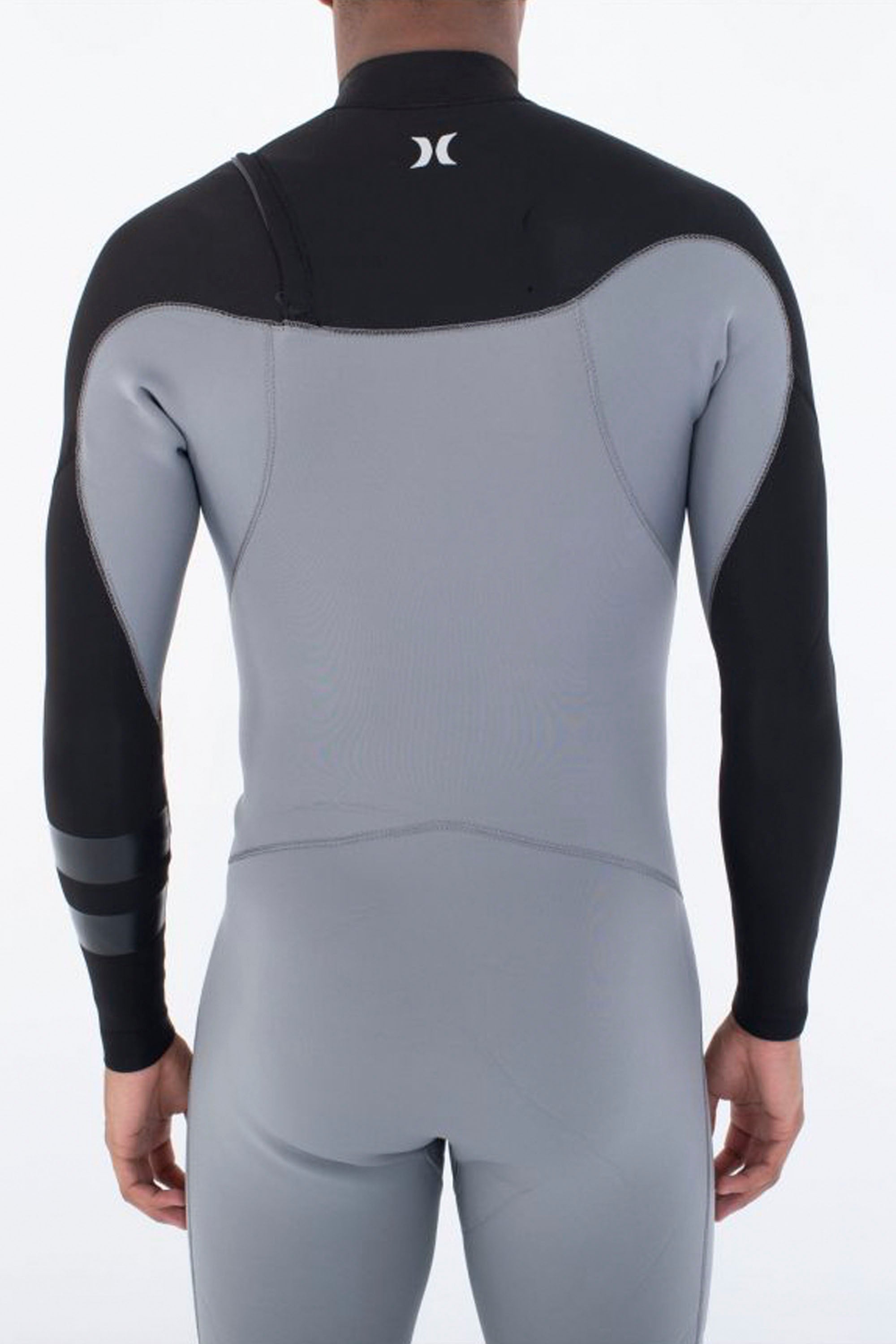 Hurley Happylifeshops ADVANT Fullsuit 3/2 mm chest-zip wetsuit grey sustainable neoprene